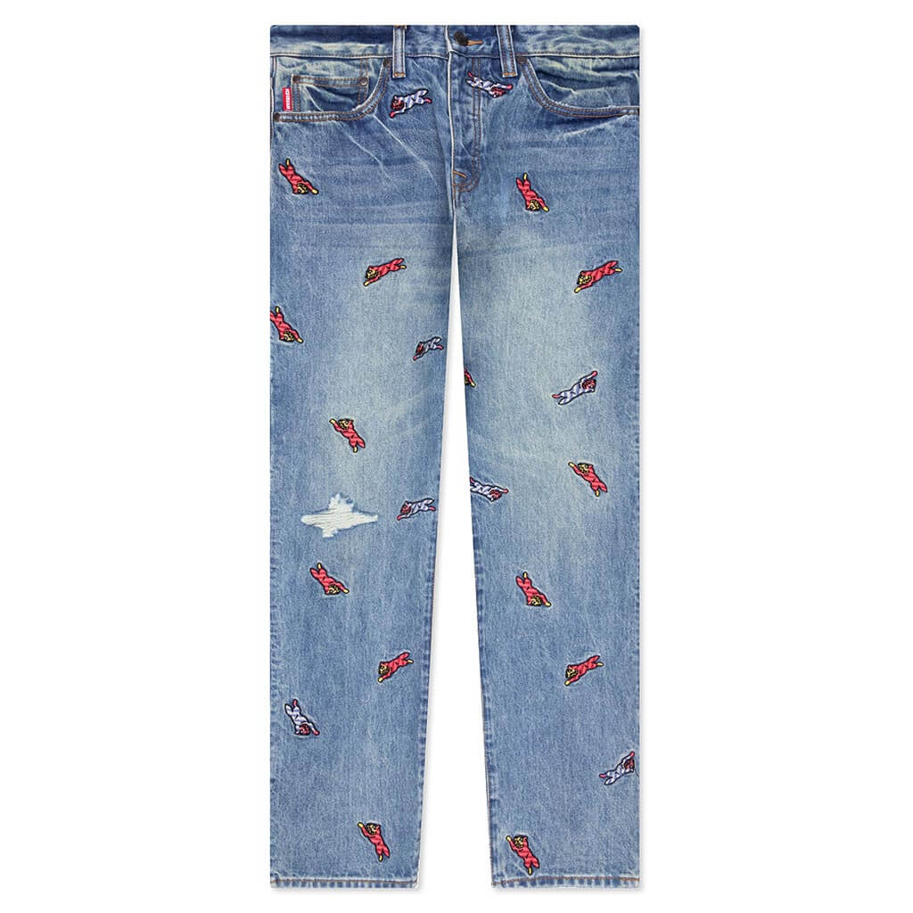 Ice Cream Strawberry Fit Jeans - Light Blue
