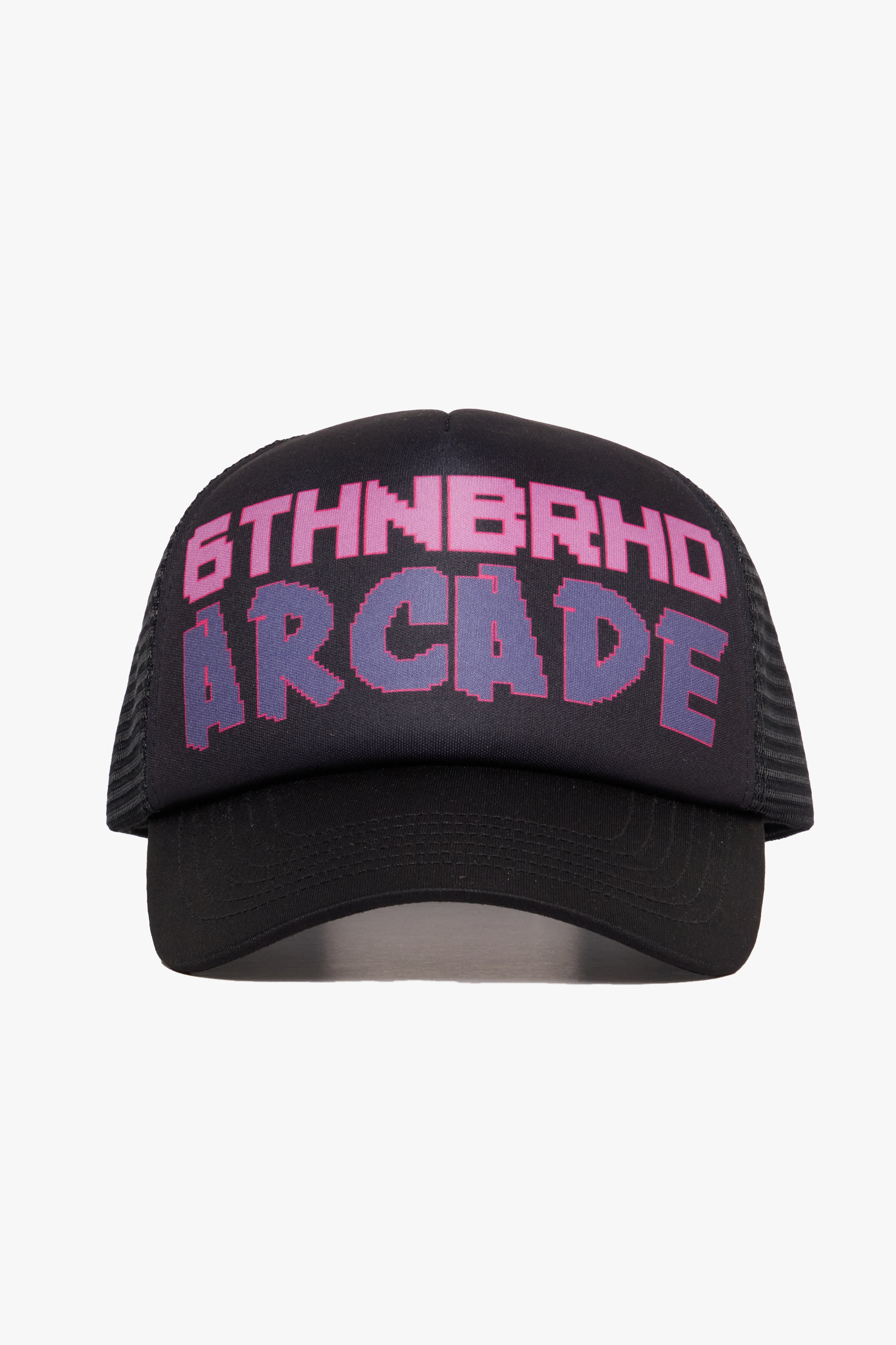 6Th Nbrhd Trucker Hat for Men - Black