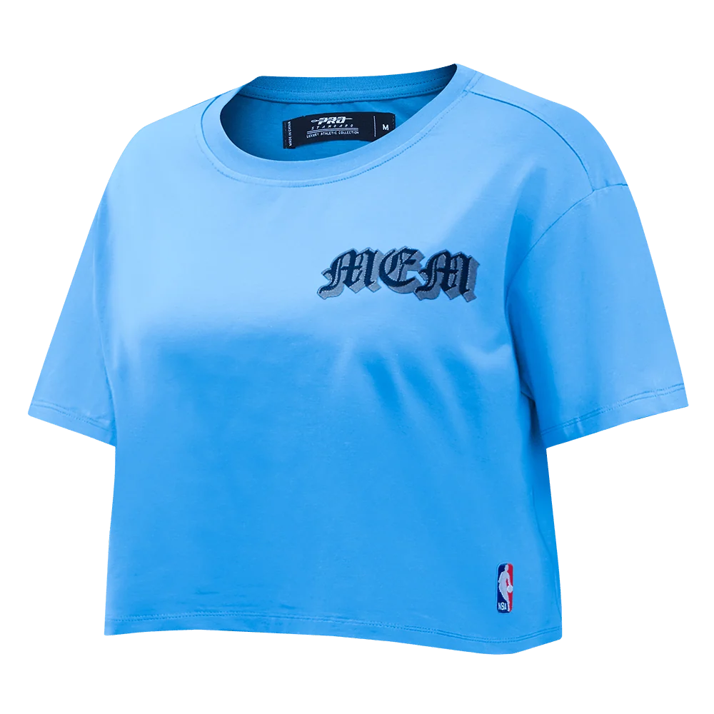 Pro Max - NBA MEMPHIS GRIZZLIES OLD ENGLISH WOMEN'S SJ BOXY TEE