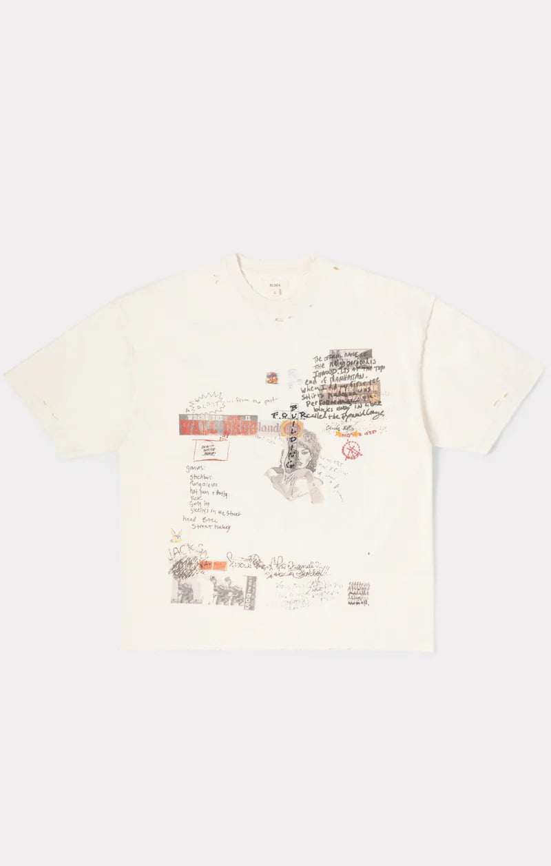 Bldg4 Modular SS Knit T-Shirt - Antique White