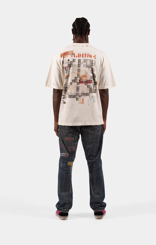 Bldg4 Modular SS Knit T-Shirt - Antique White