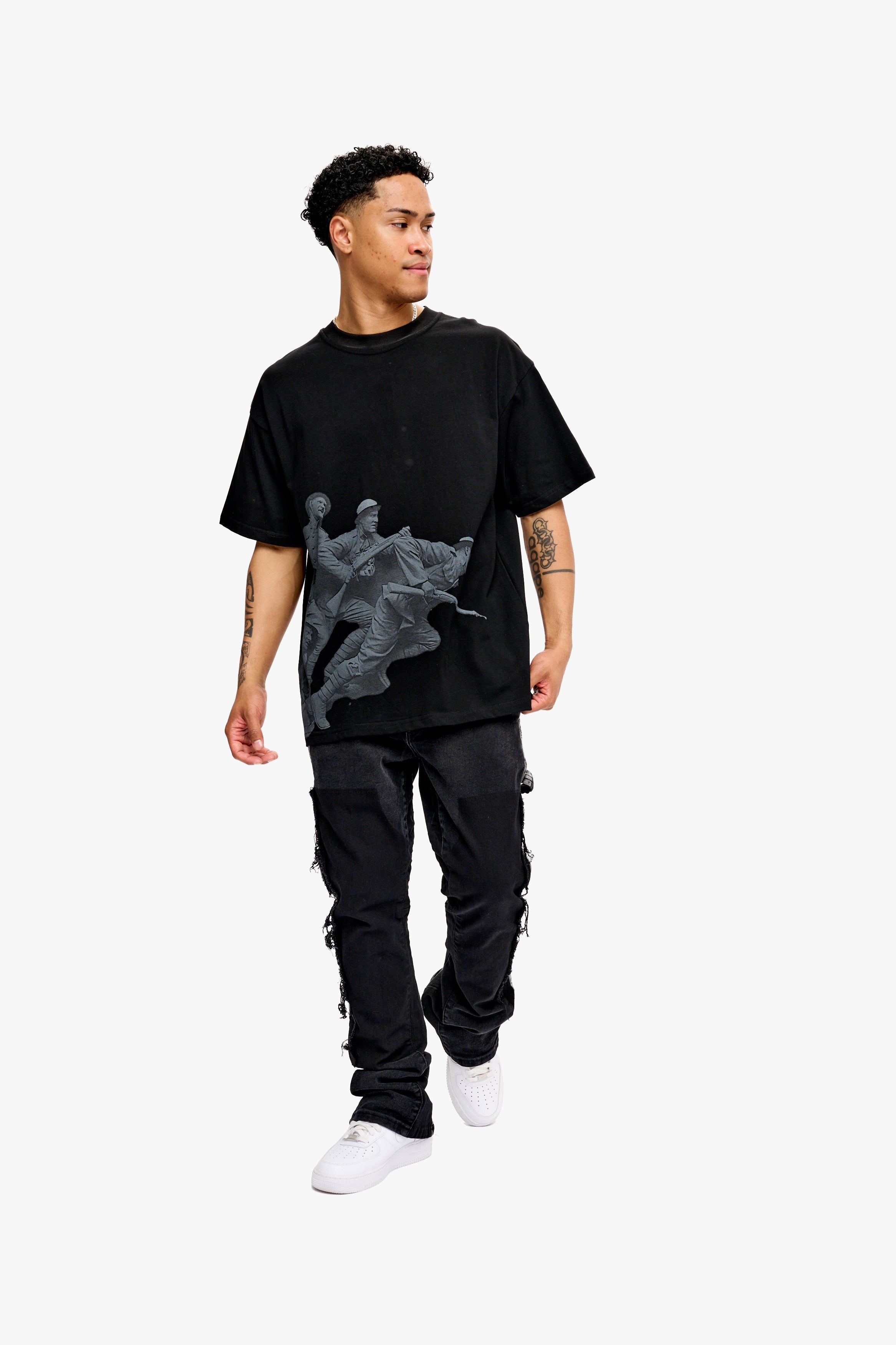 Silnt Chptrs "Sc-T1-006" Men's T-Shirt - Black