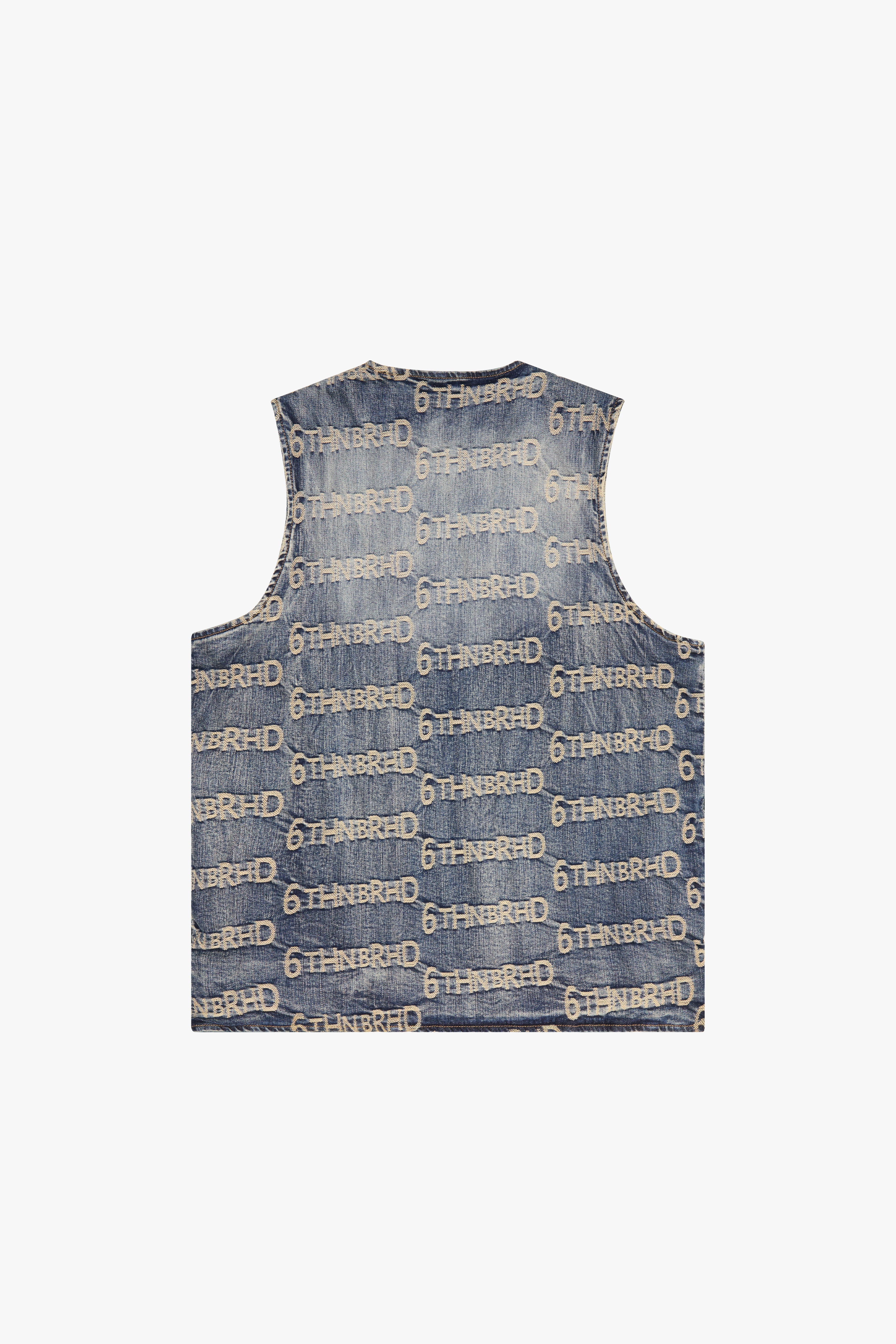 6Th Nbrhd Signature Men's Denim Vest