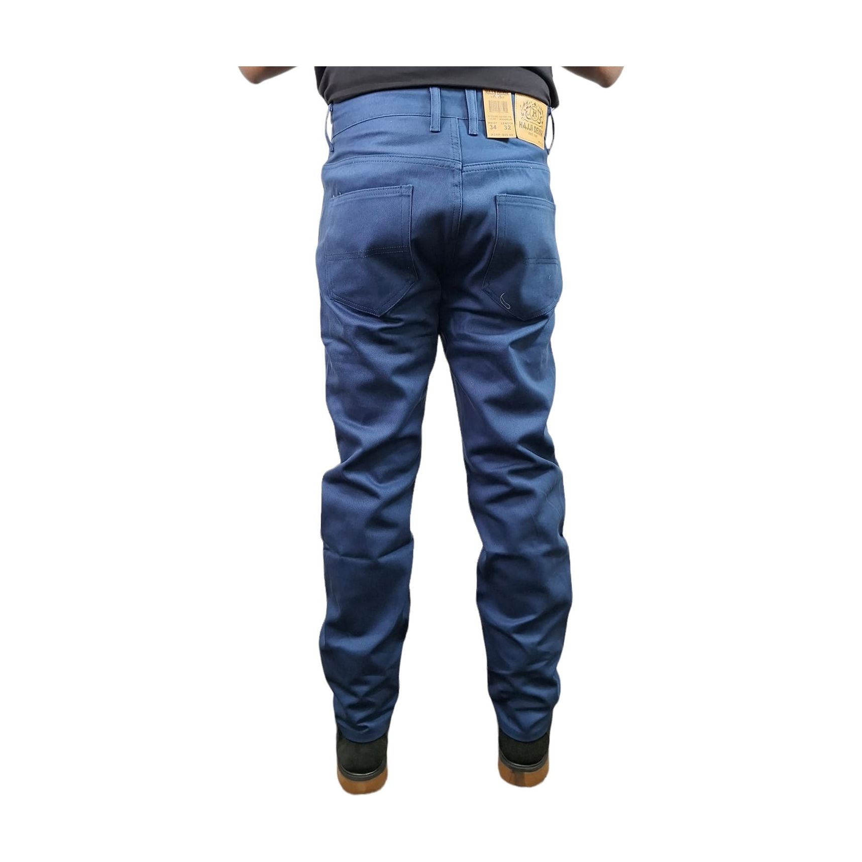 HAJJI DENIM - Men's Non-Stretch Twill - AQUA BLUE