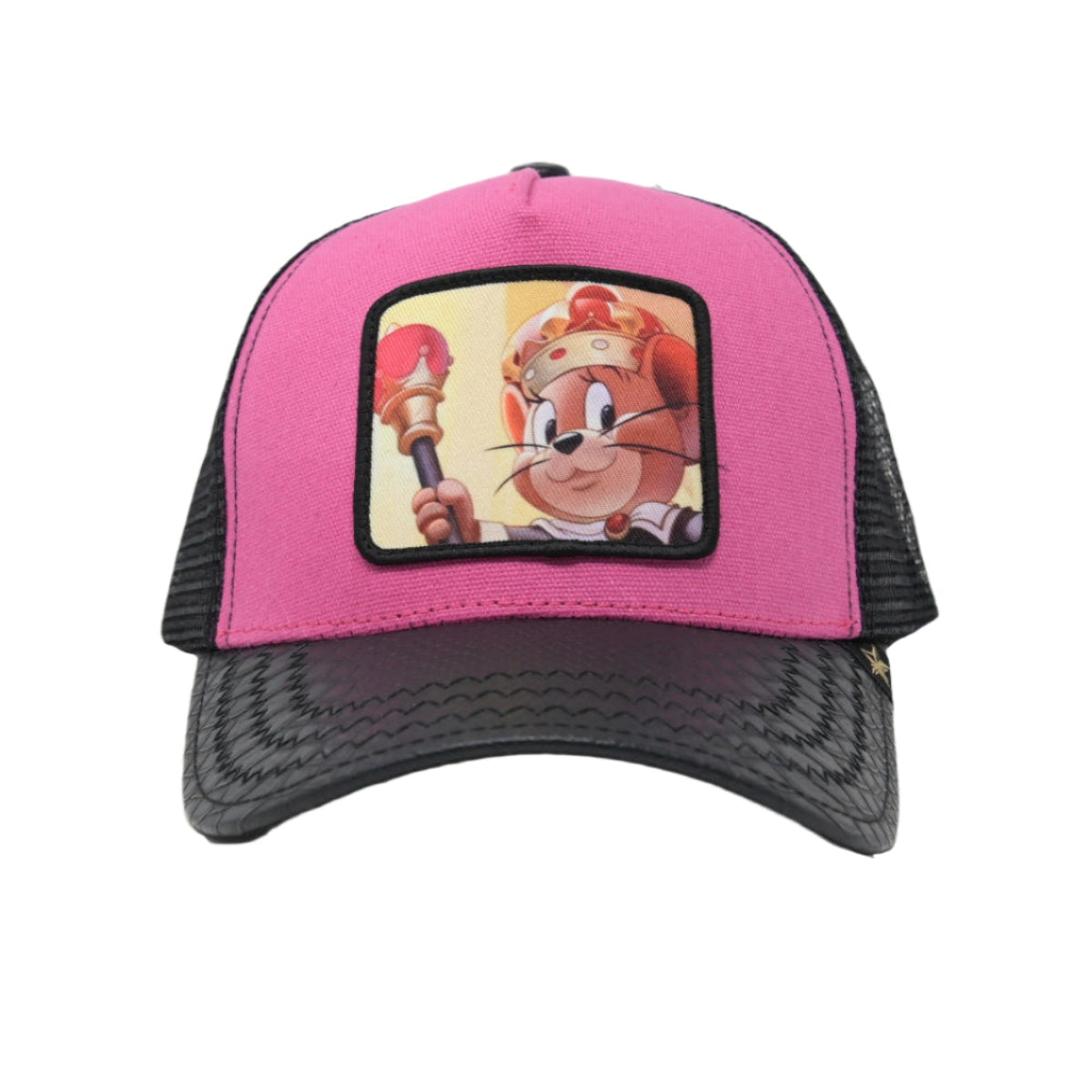 Gold Star Jerry Trucker Hat - Pink
