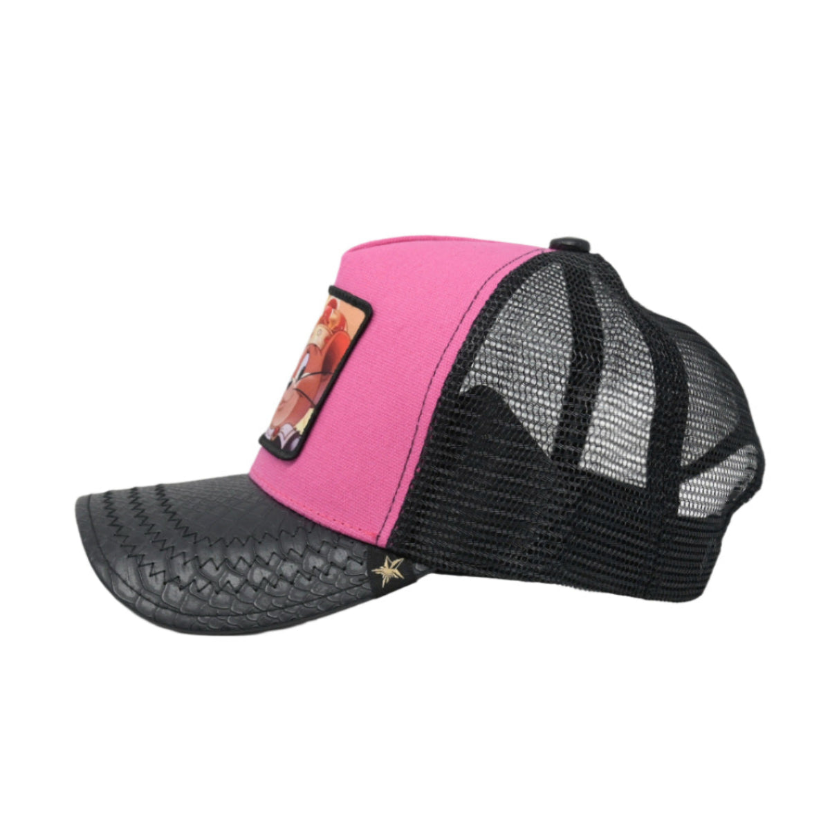 Gold Star Jerry Trucker Hat - Pink