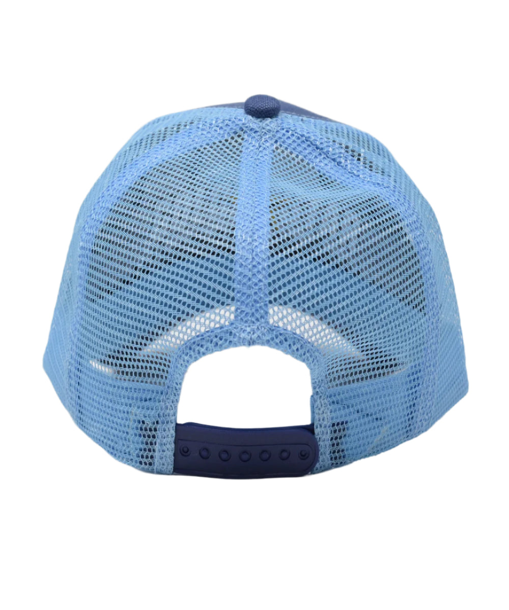 Gold Star Wolf trucker hat / Baby Blue