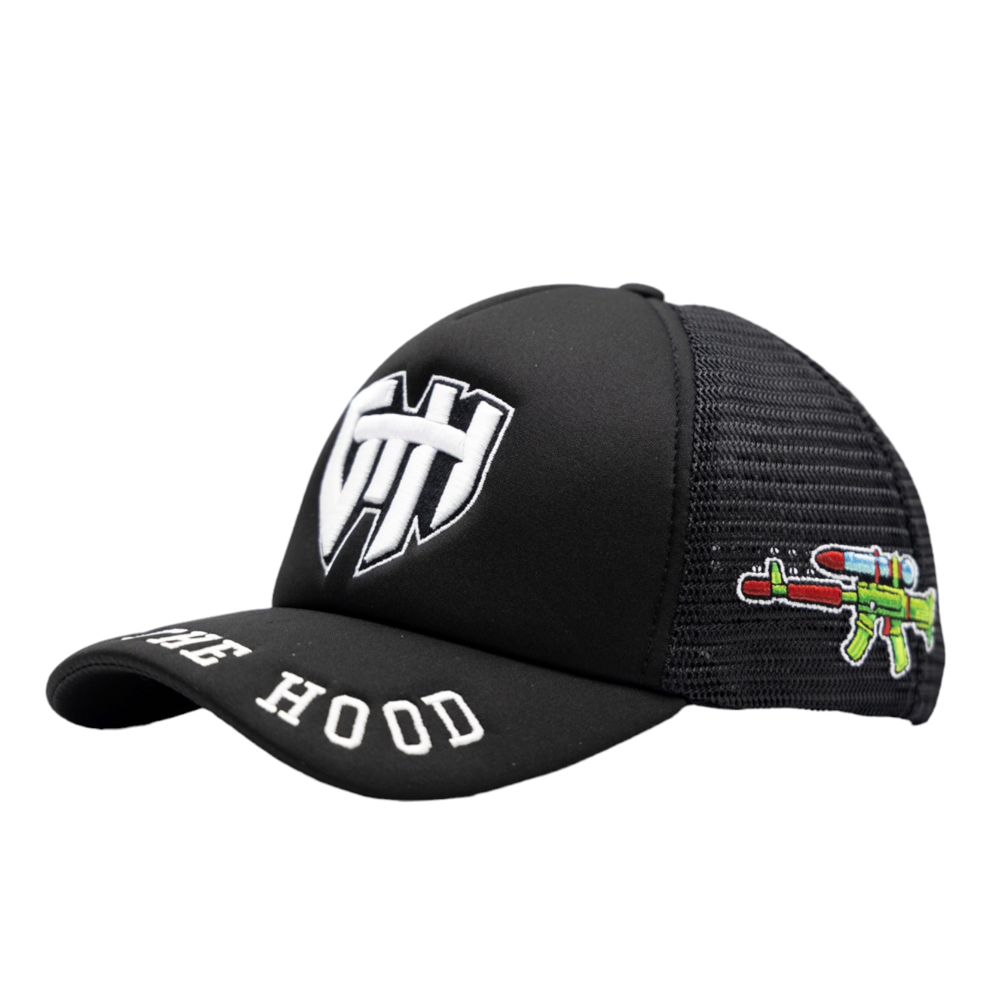 Gth Gth Puff Snapback Hat - Black