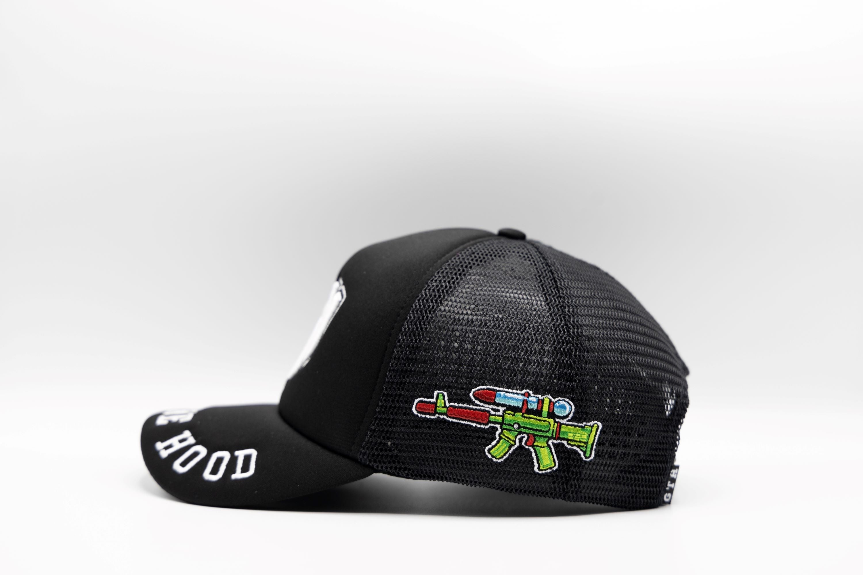 Gth Gth Puff Snapback Hat - Black
