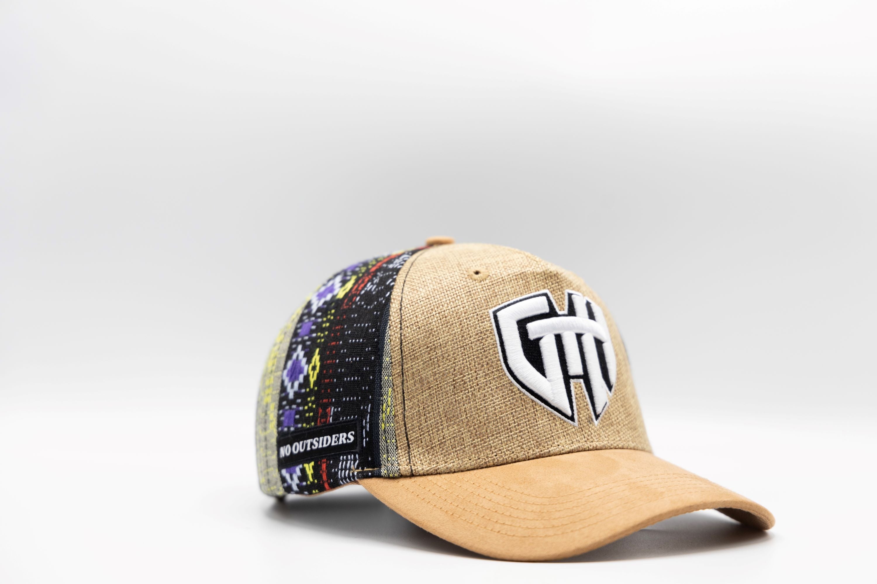 Gth Tribal Snapback Hat - Beige