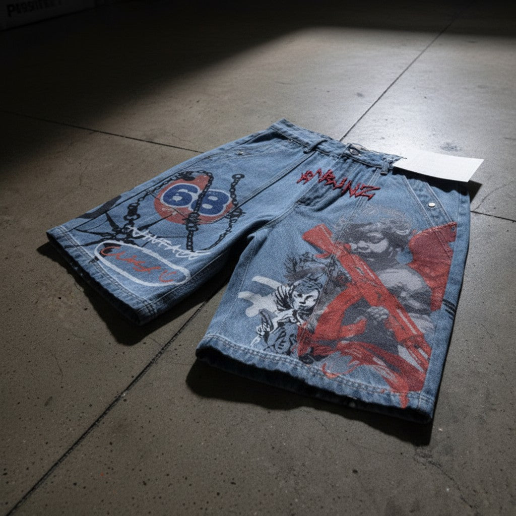 Armor Jeans Street Art Shorts - Graphic