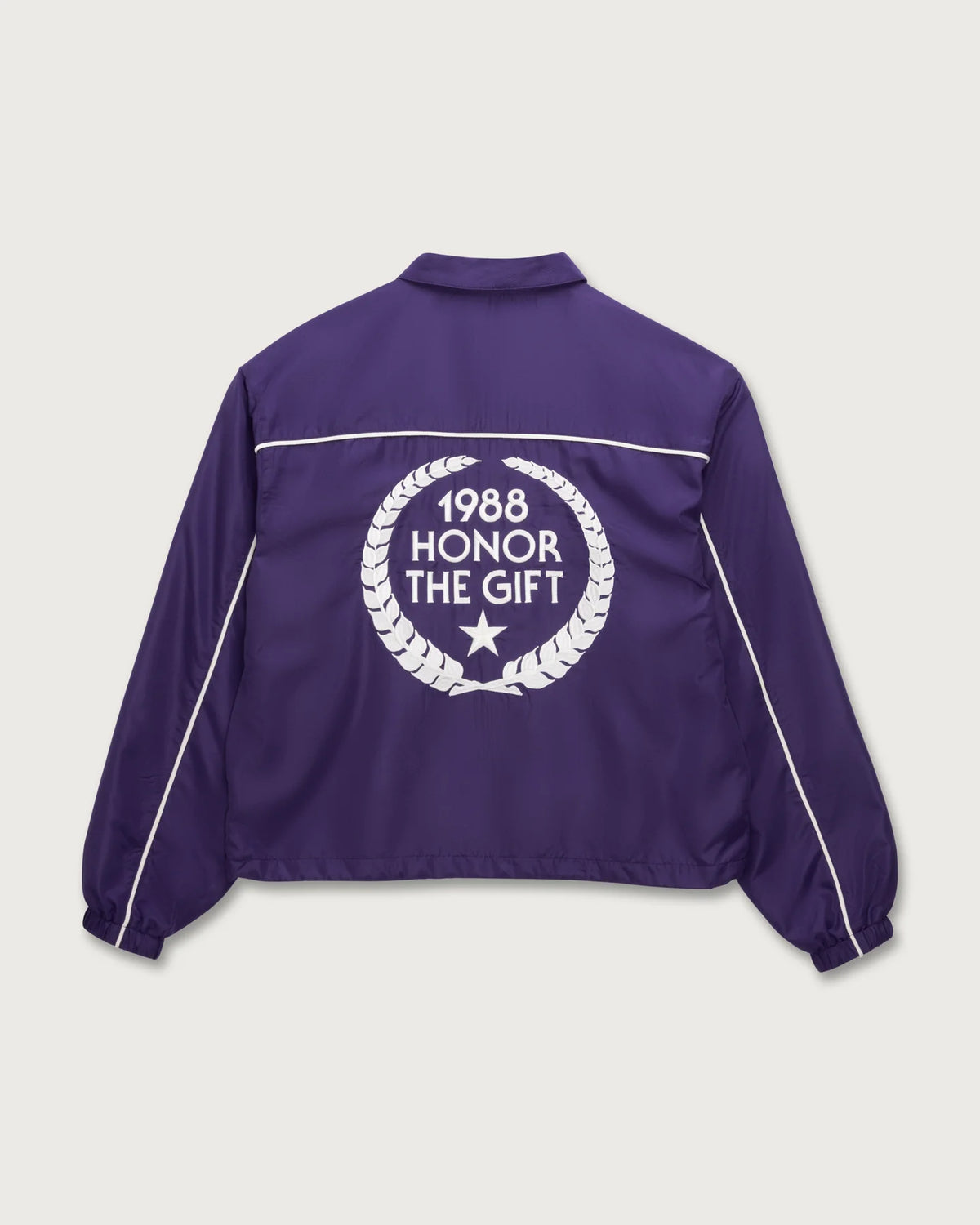 Honeycomb Ripstop Track Jacket - Purple