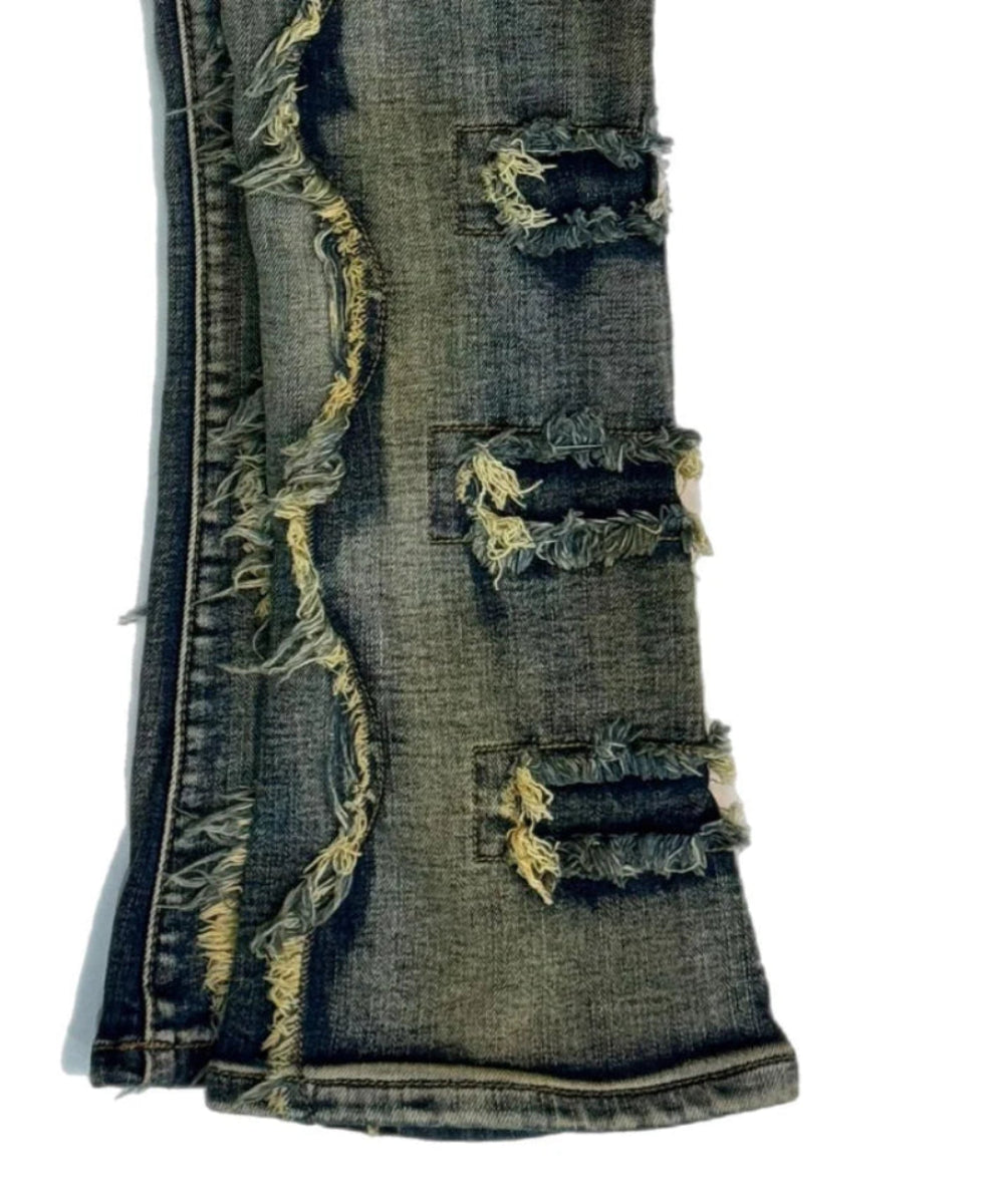 Fame Culture Stacked Jean Kid's Jeans - Dark Wash