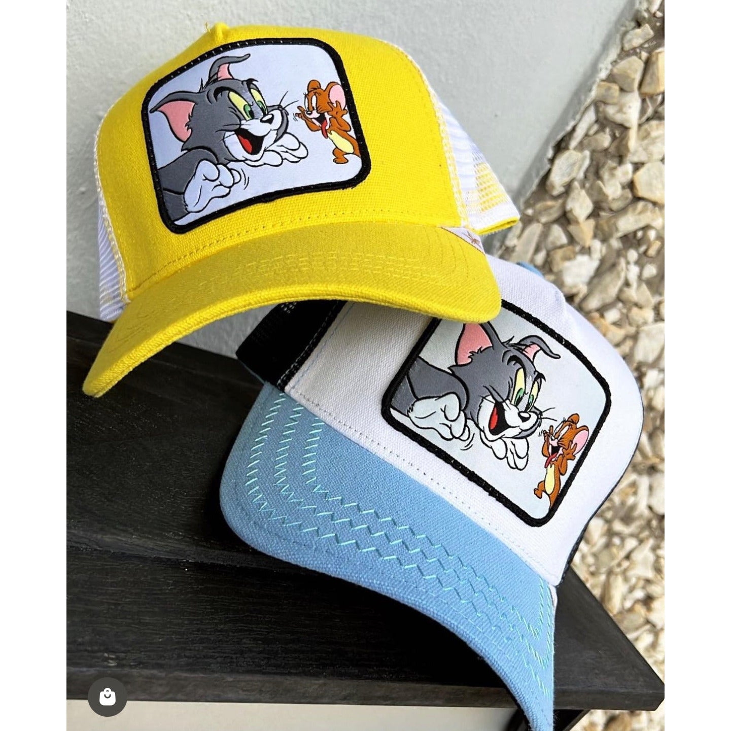 Gold Star Tom and Jerry Trucker Hat - Yellow