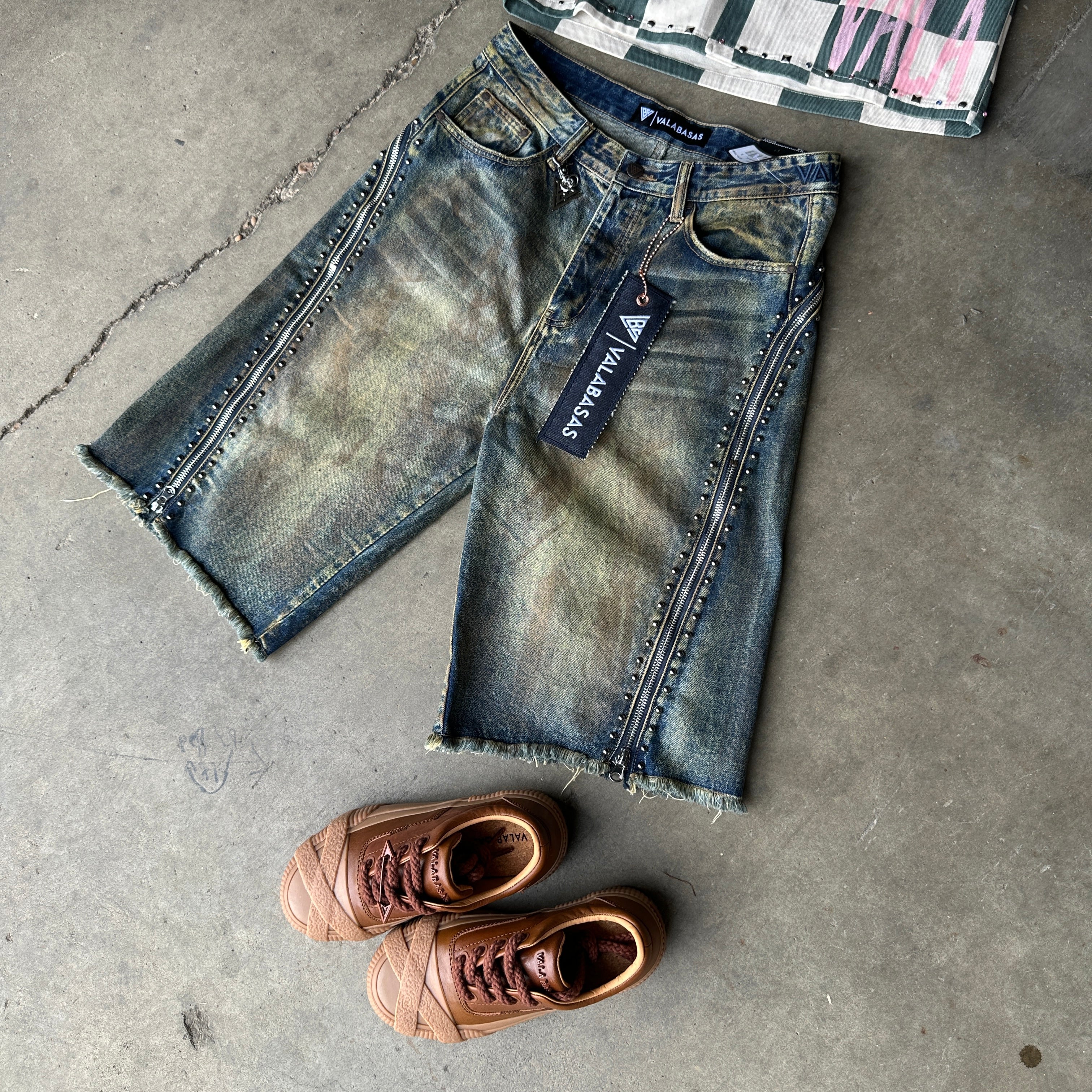 Valabasas Zip Panel Shorts - Vintage Wash