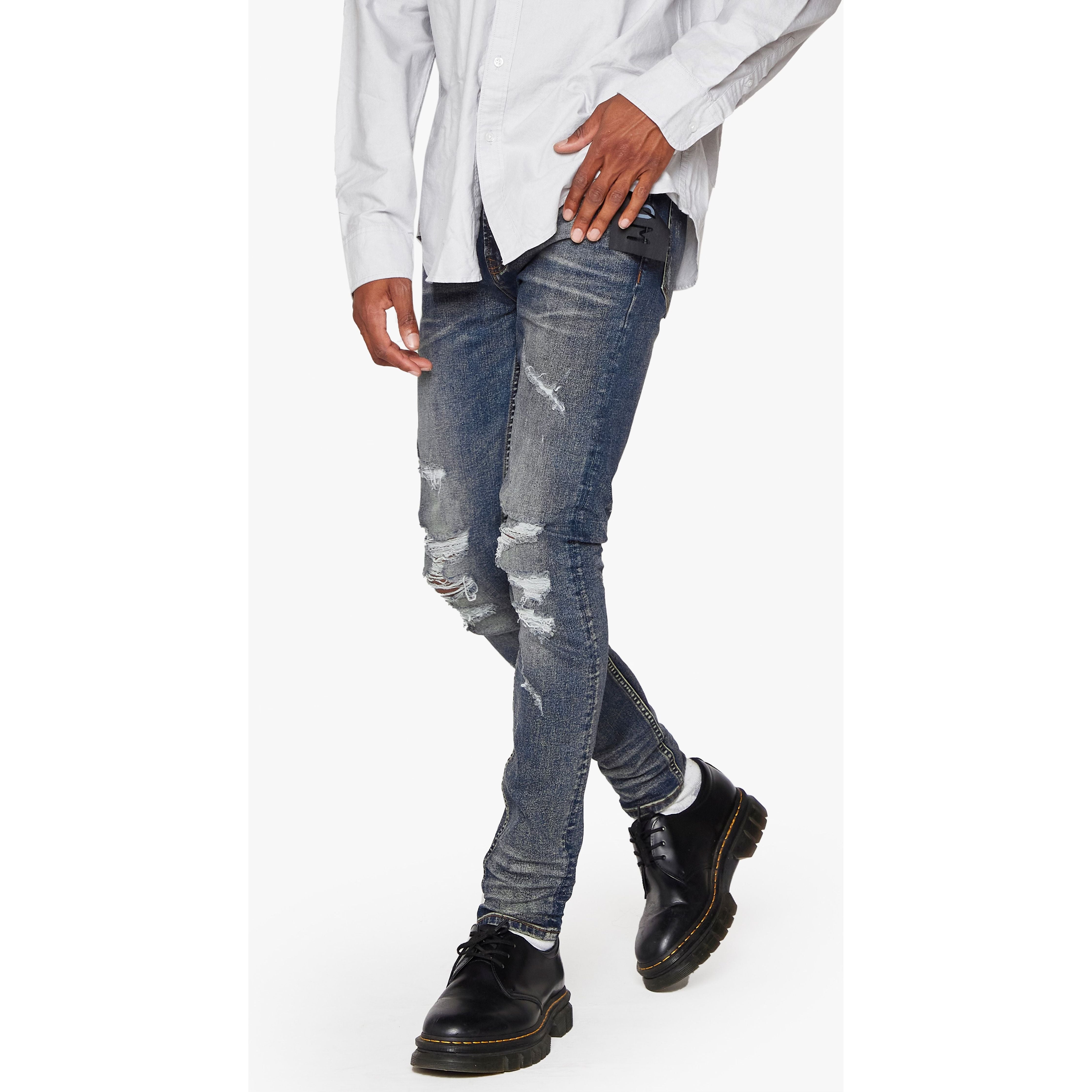 ANOM SKINNY FIT "FUTURE"-VNTG BLUE