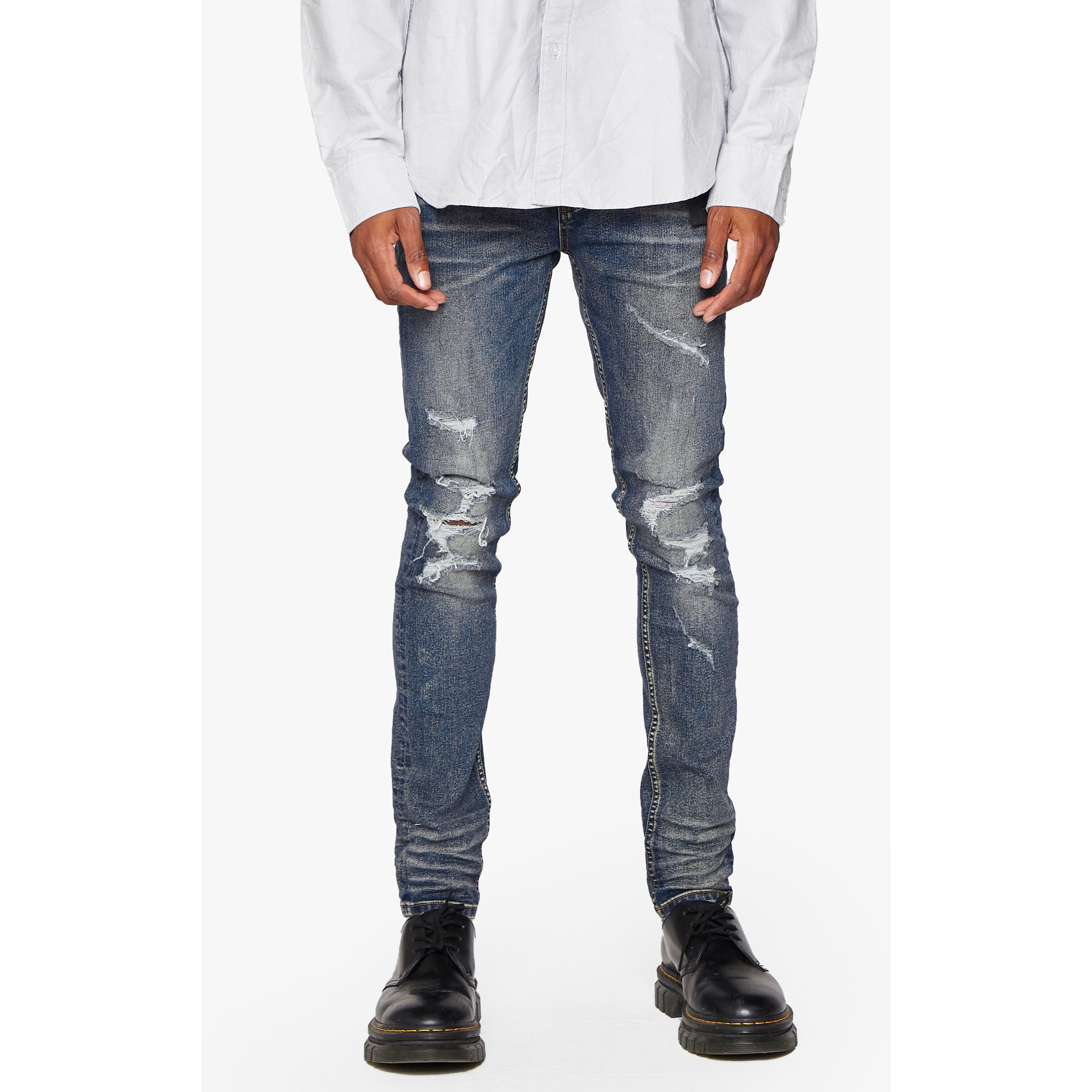 ANOM SKINNY FIT "FUTURE"-VNTG BLUE