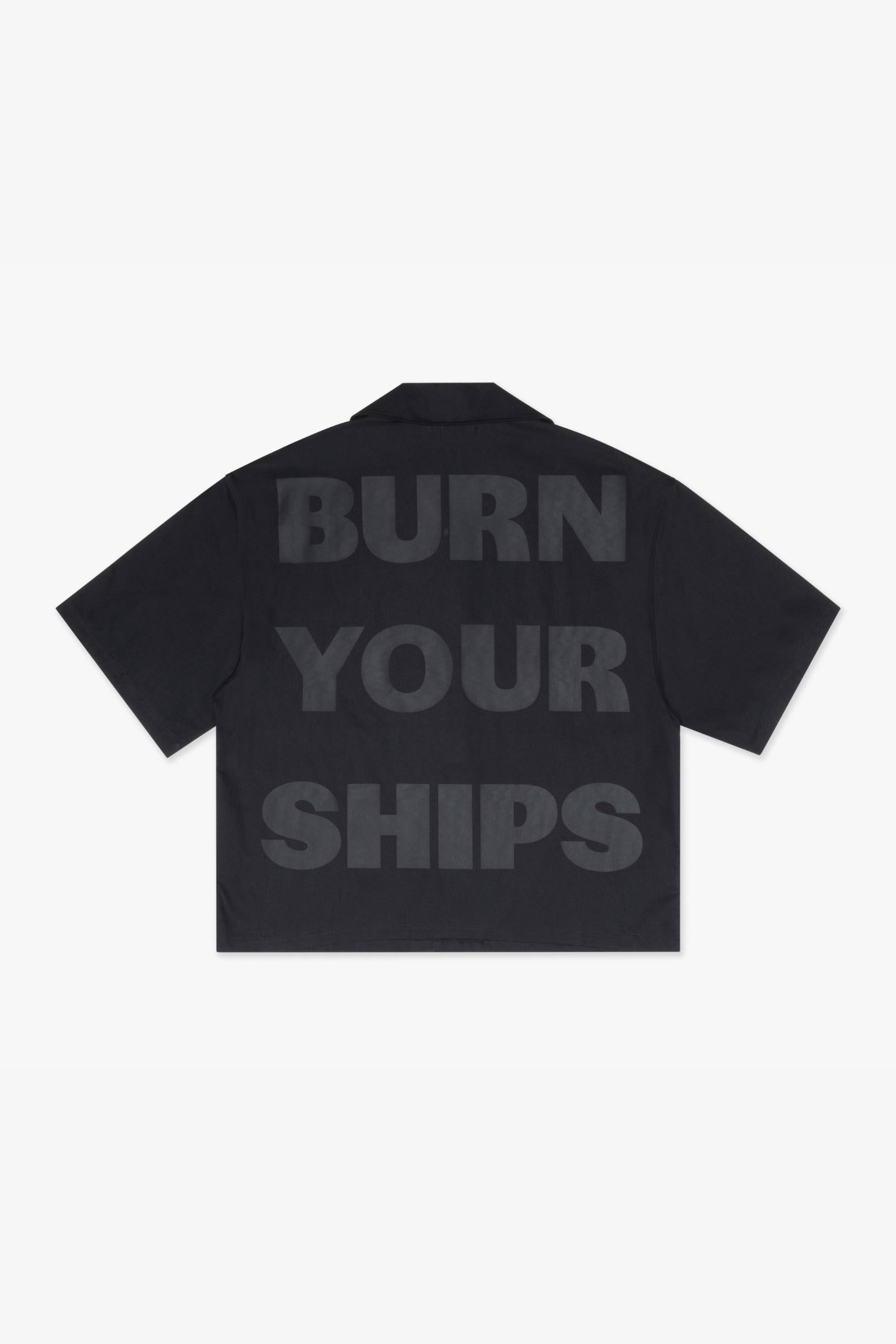 Silnt Chptrs Back Print Shirt - Oversized