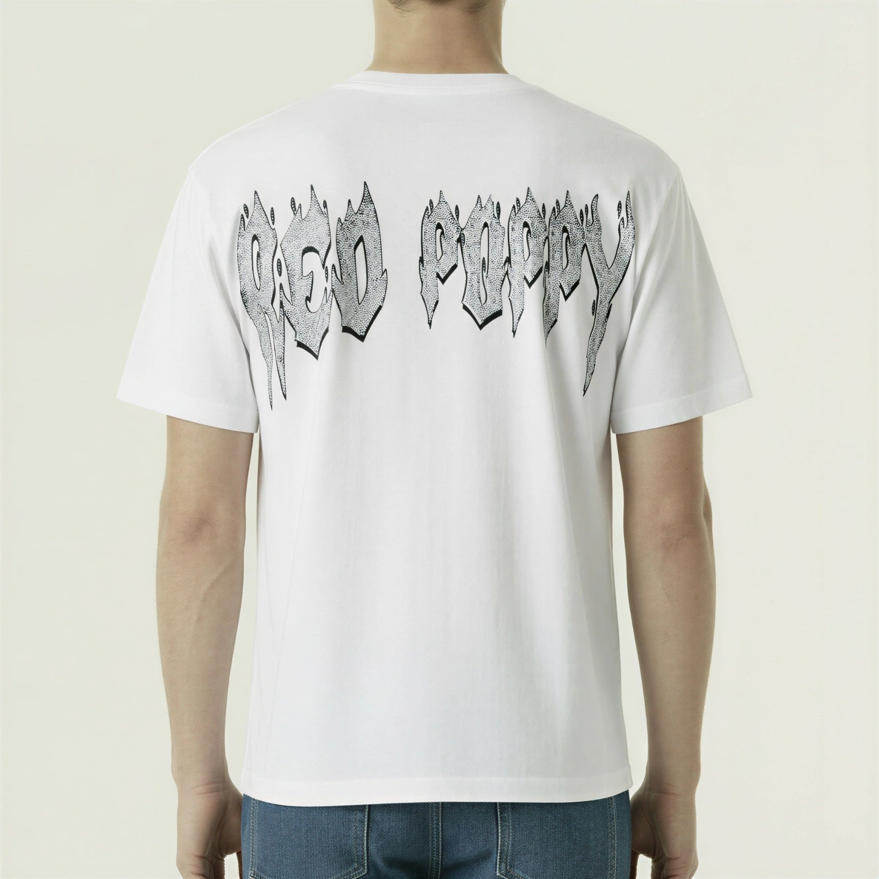 Red Poppy T-Shirt - White