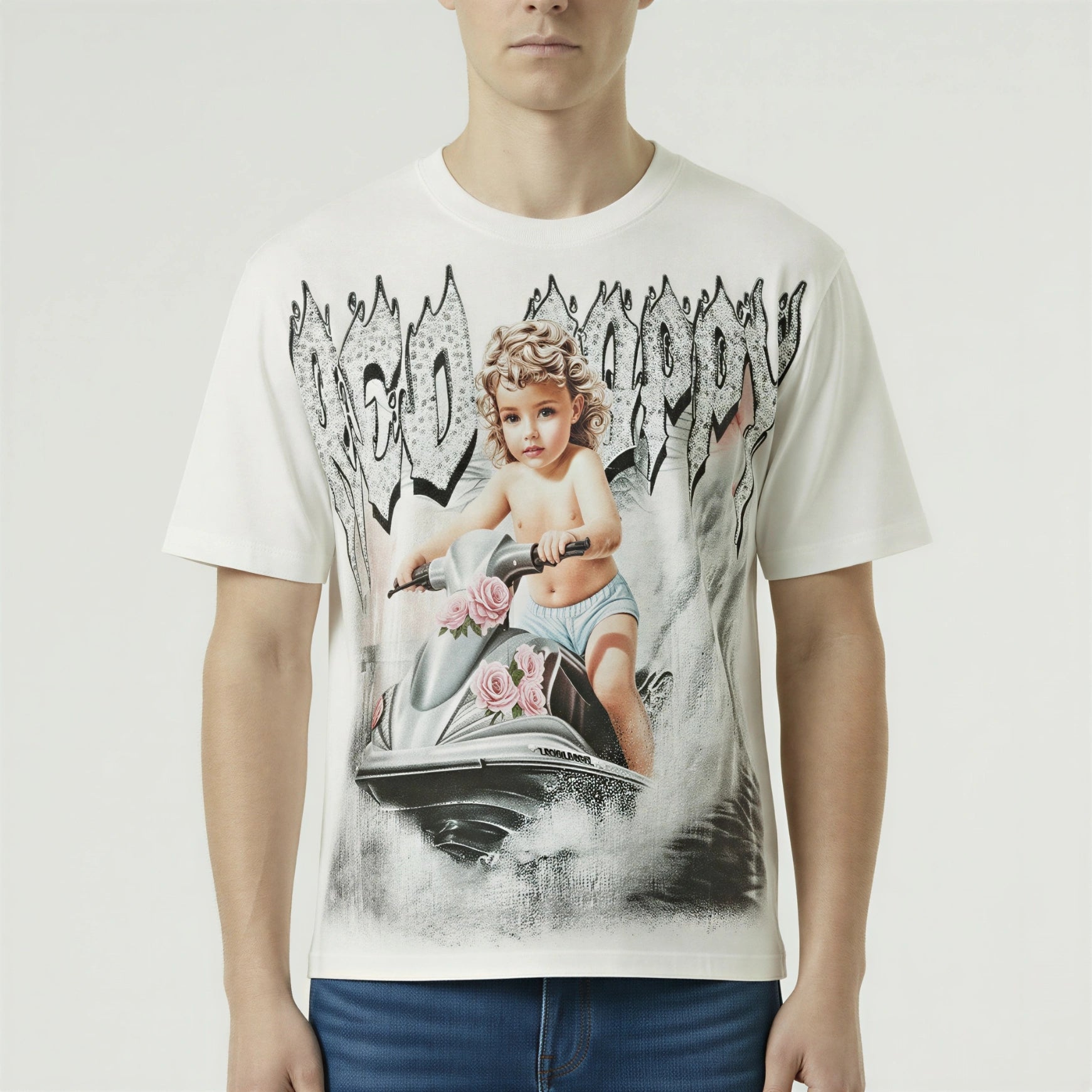 Red Poppy T-Shirt - White