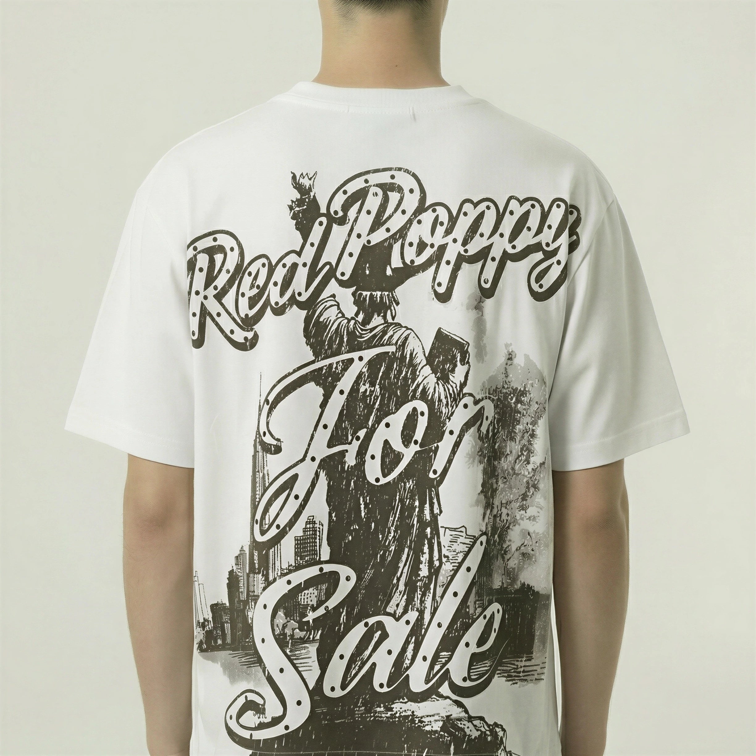 Red Poppy T-Shirt - White