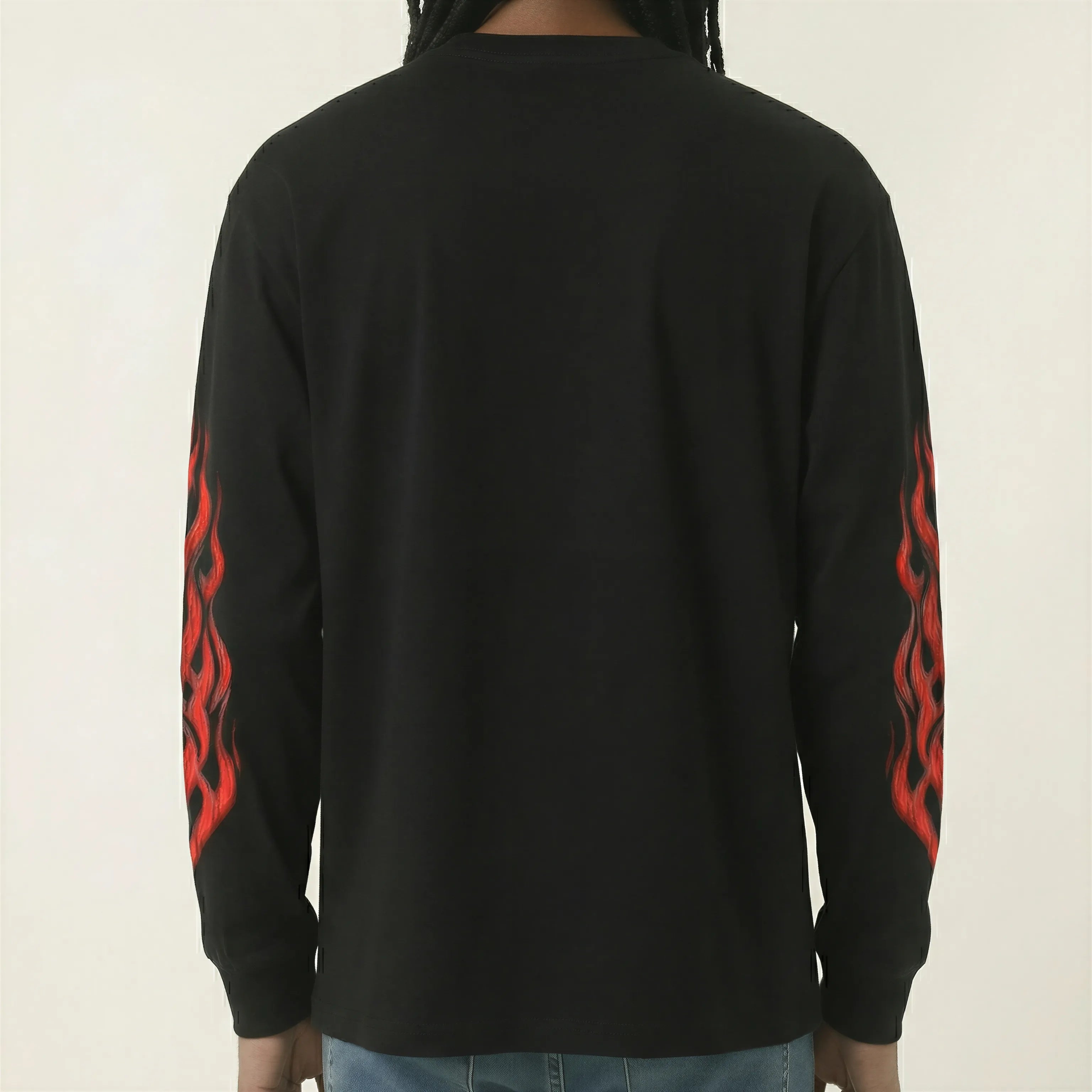 Red Poppy T-Shirt - Black