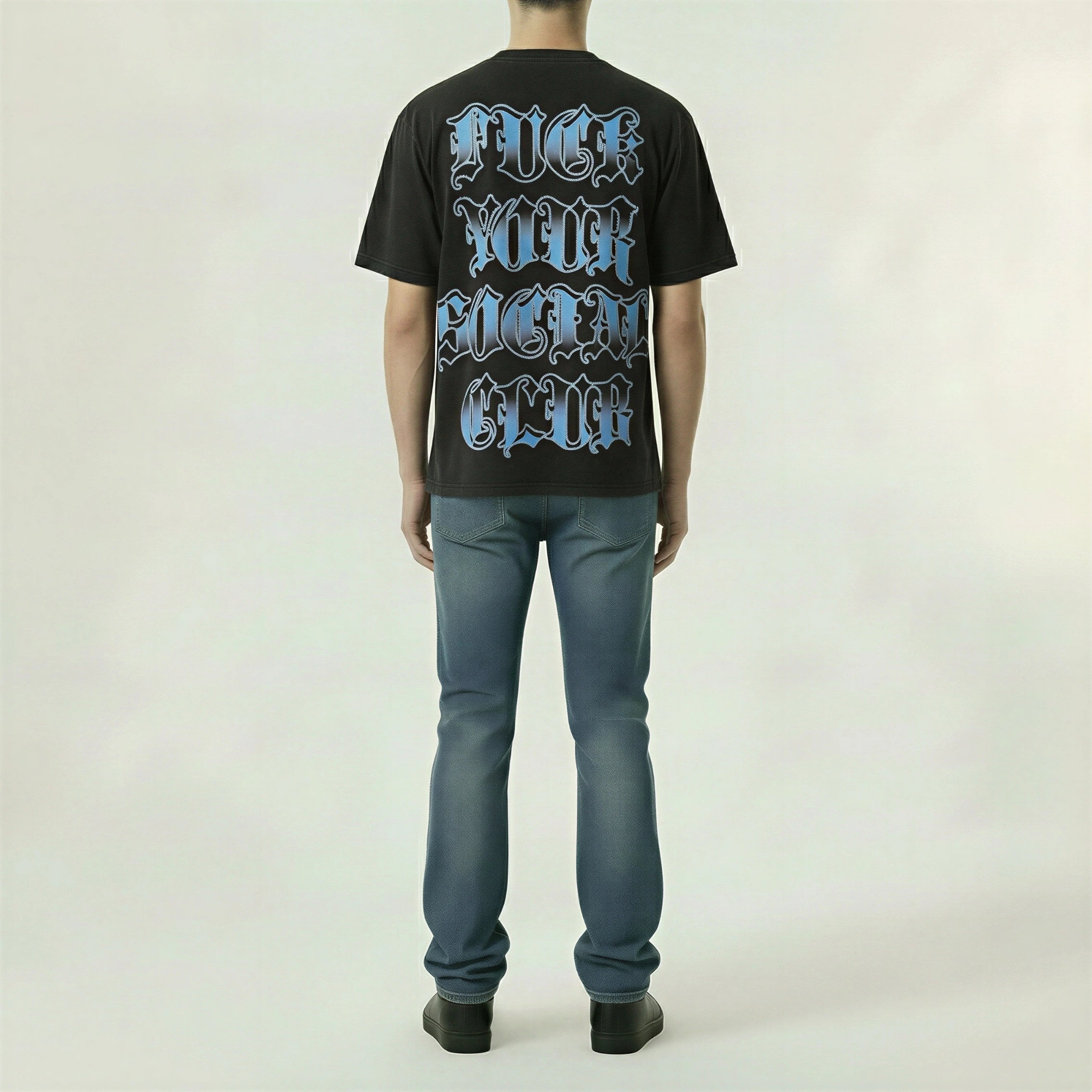 Red Poppy T-Shirt - Black