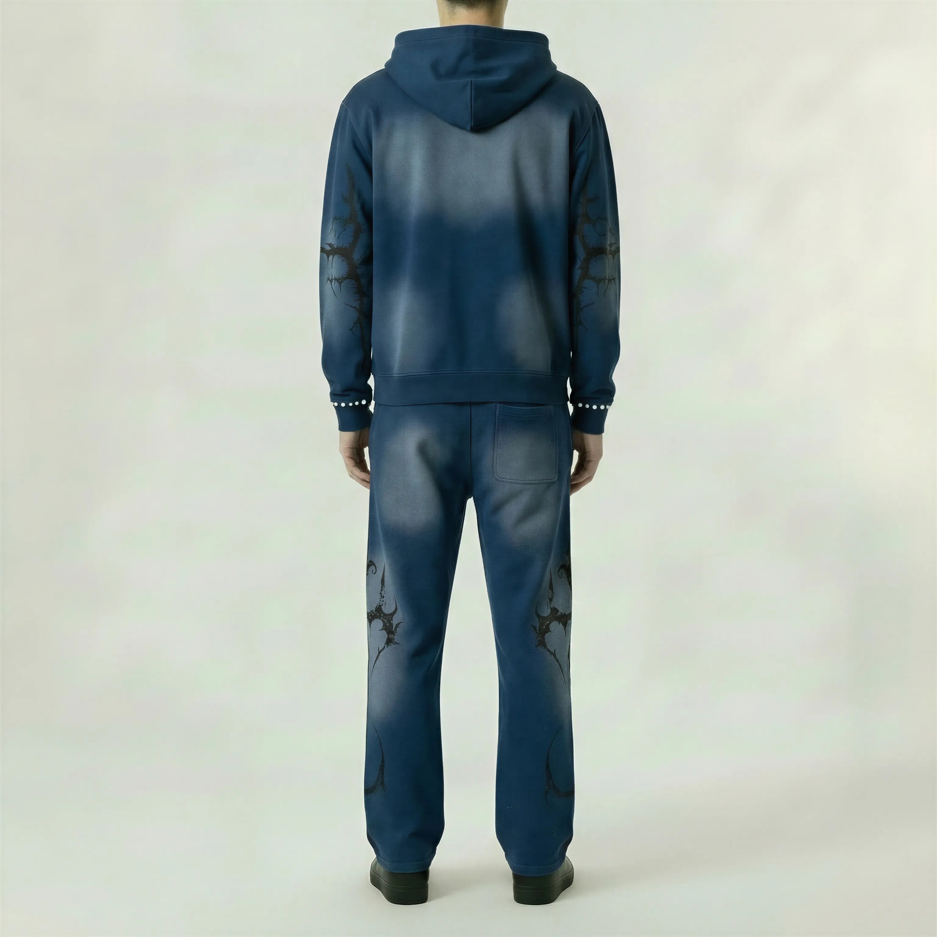 Red Poppy Sweatpants - Blue