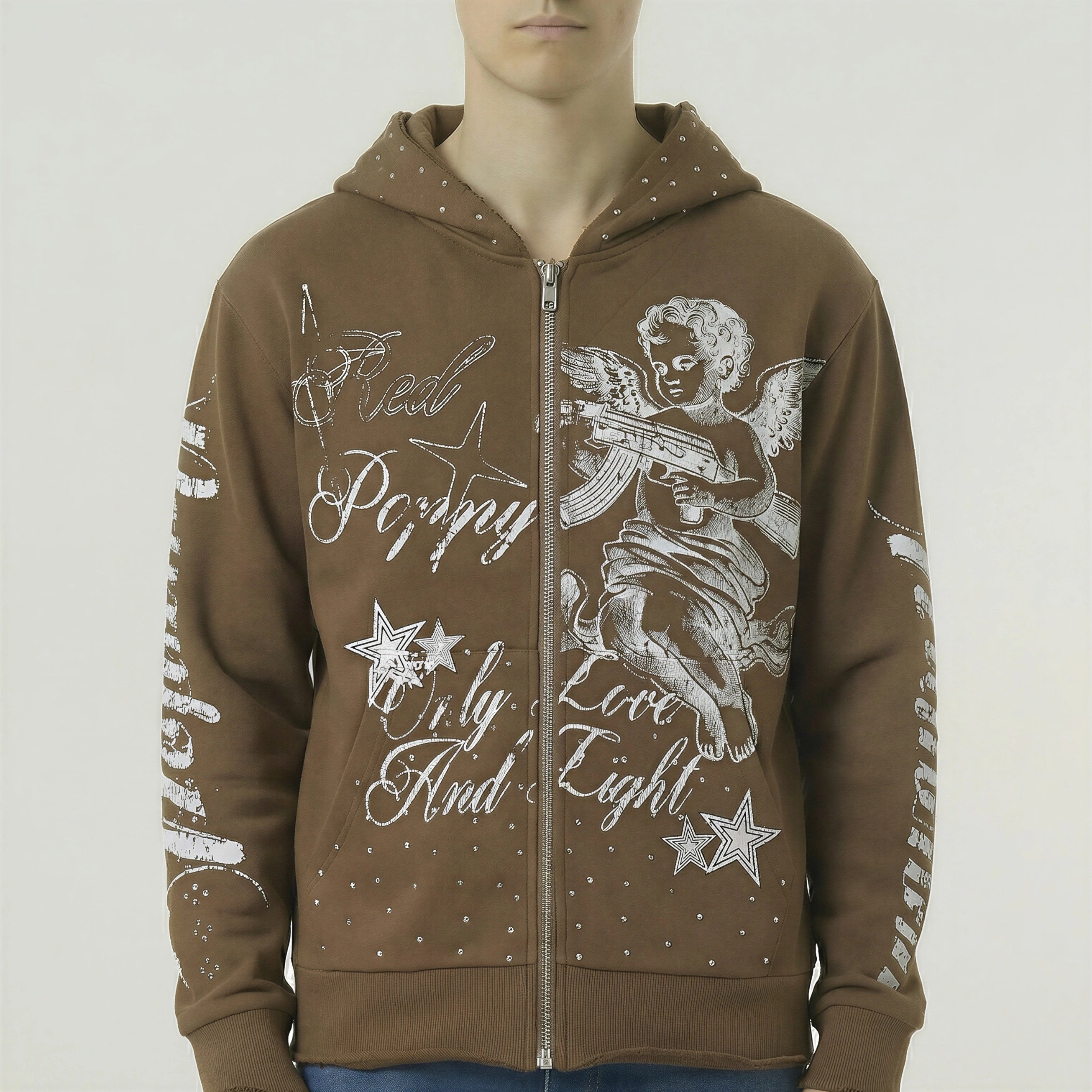 Red Poppy Rp-48 Zip Up Hoodie