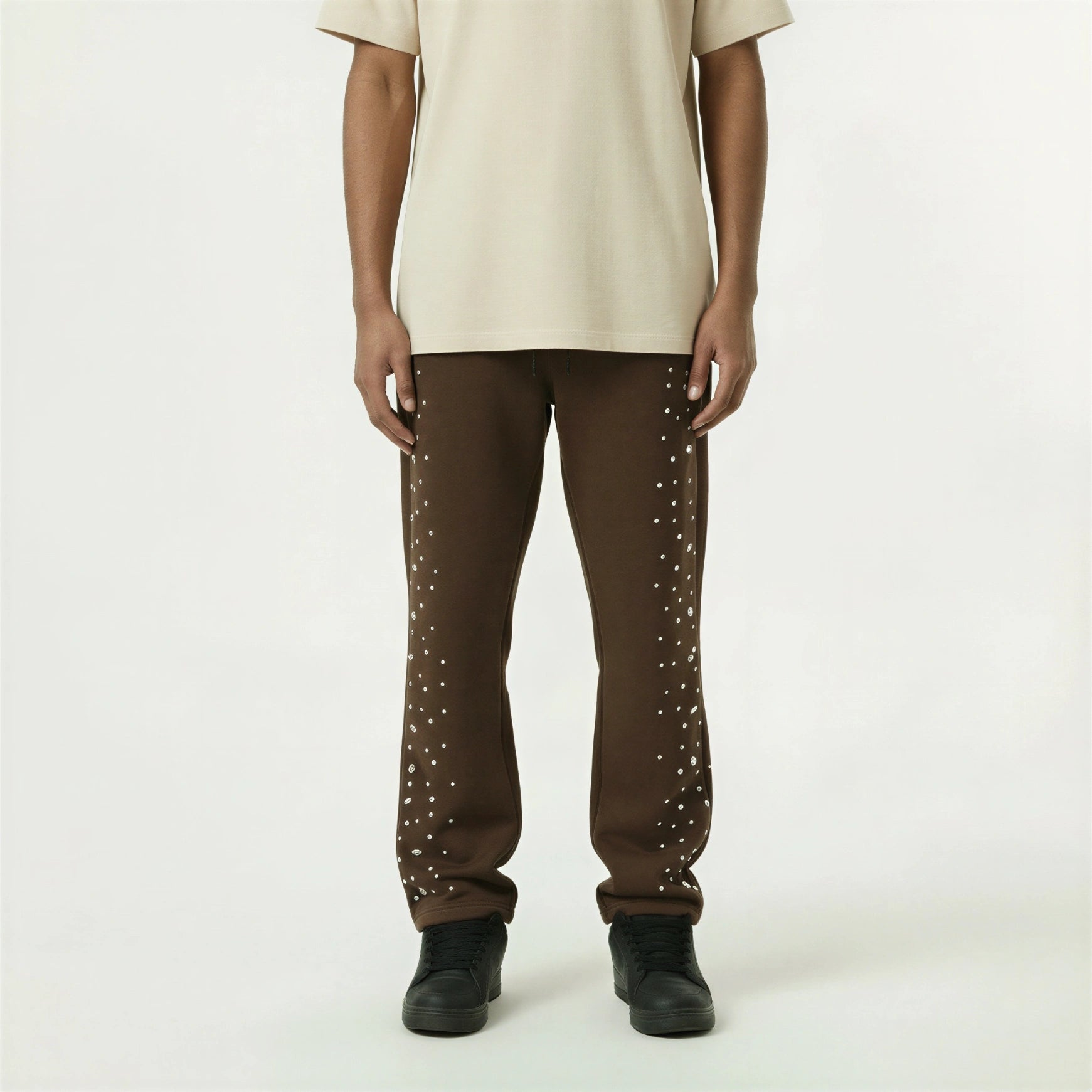 Red Poppy Sweatpants - Brown