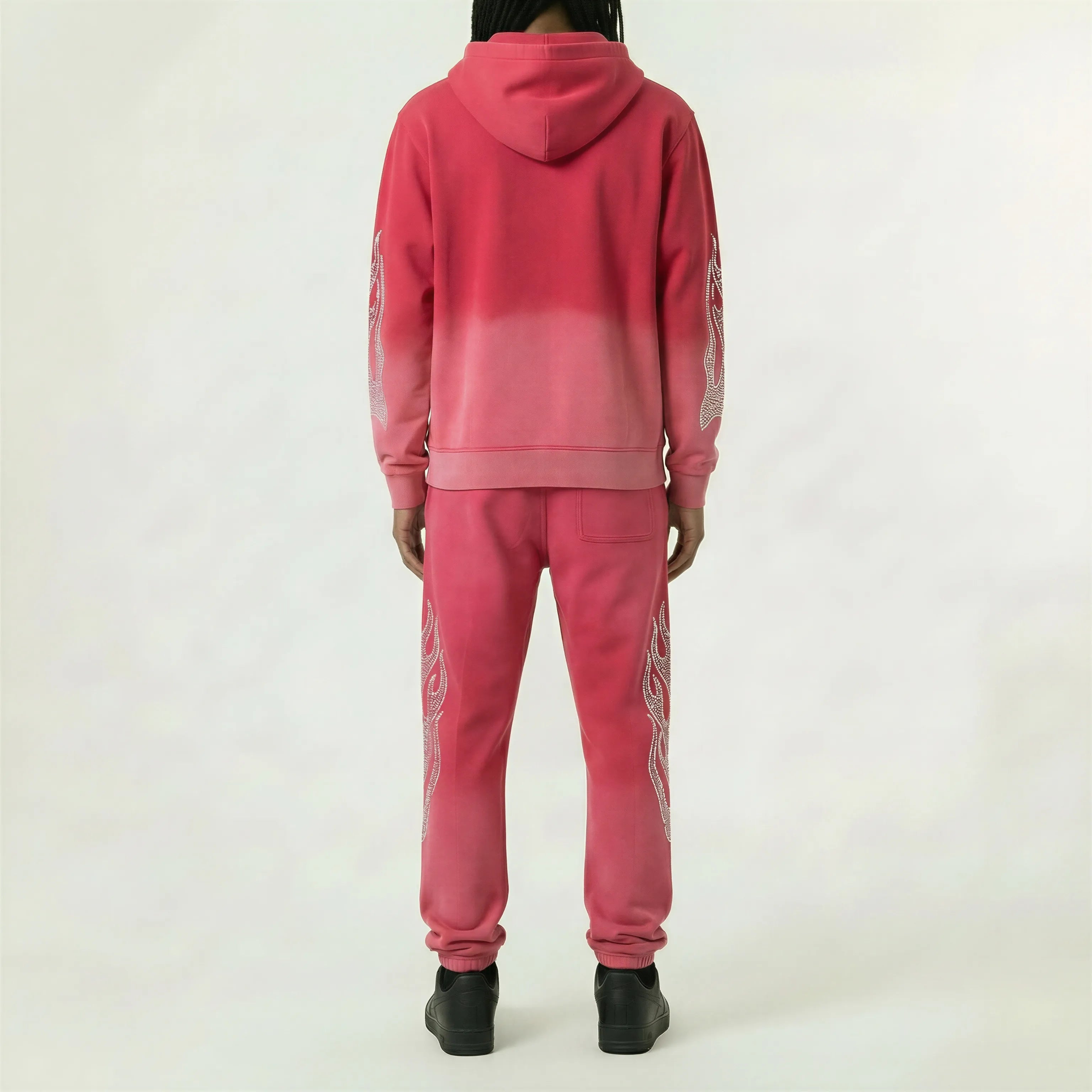 Red Poppy Sweatpants - Red Color