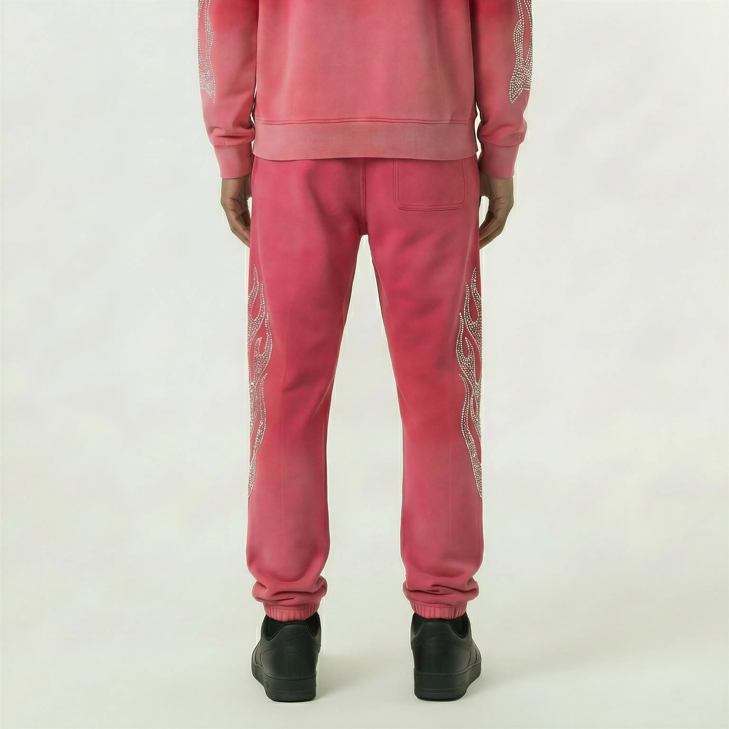 Red Poppy Sweatpants - Red Color
