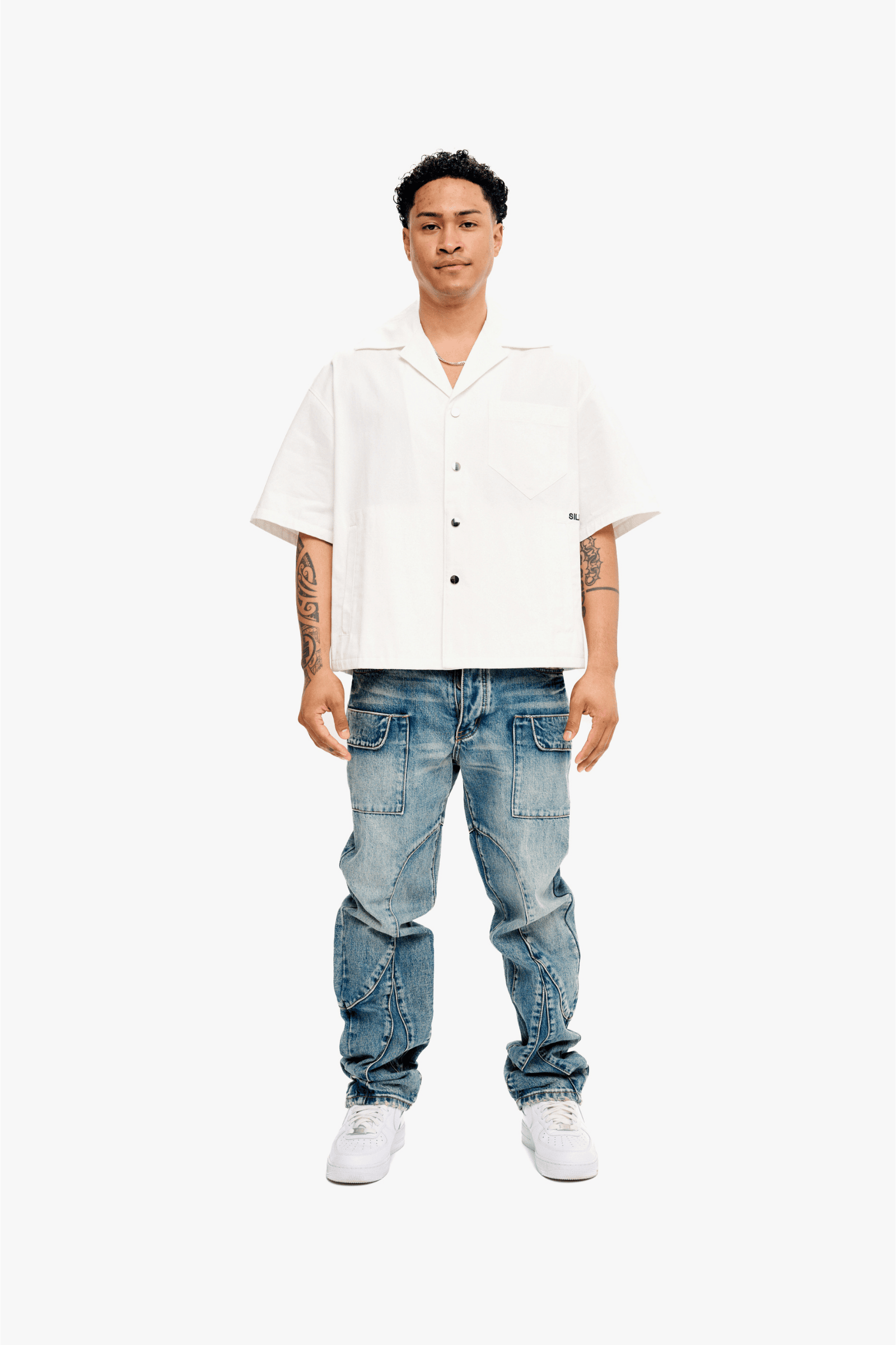 Silnt Chptrs No Peace Shirt - Graphic Back White