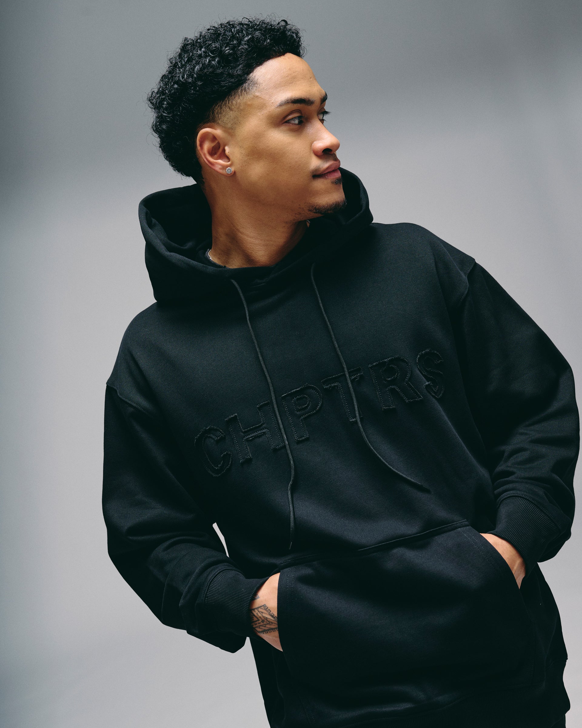 Silnt Chptrs "Grit" Men's Hoodie - Black