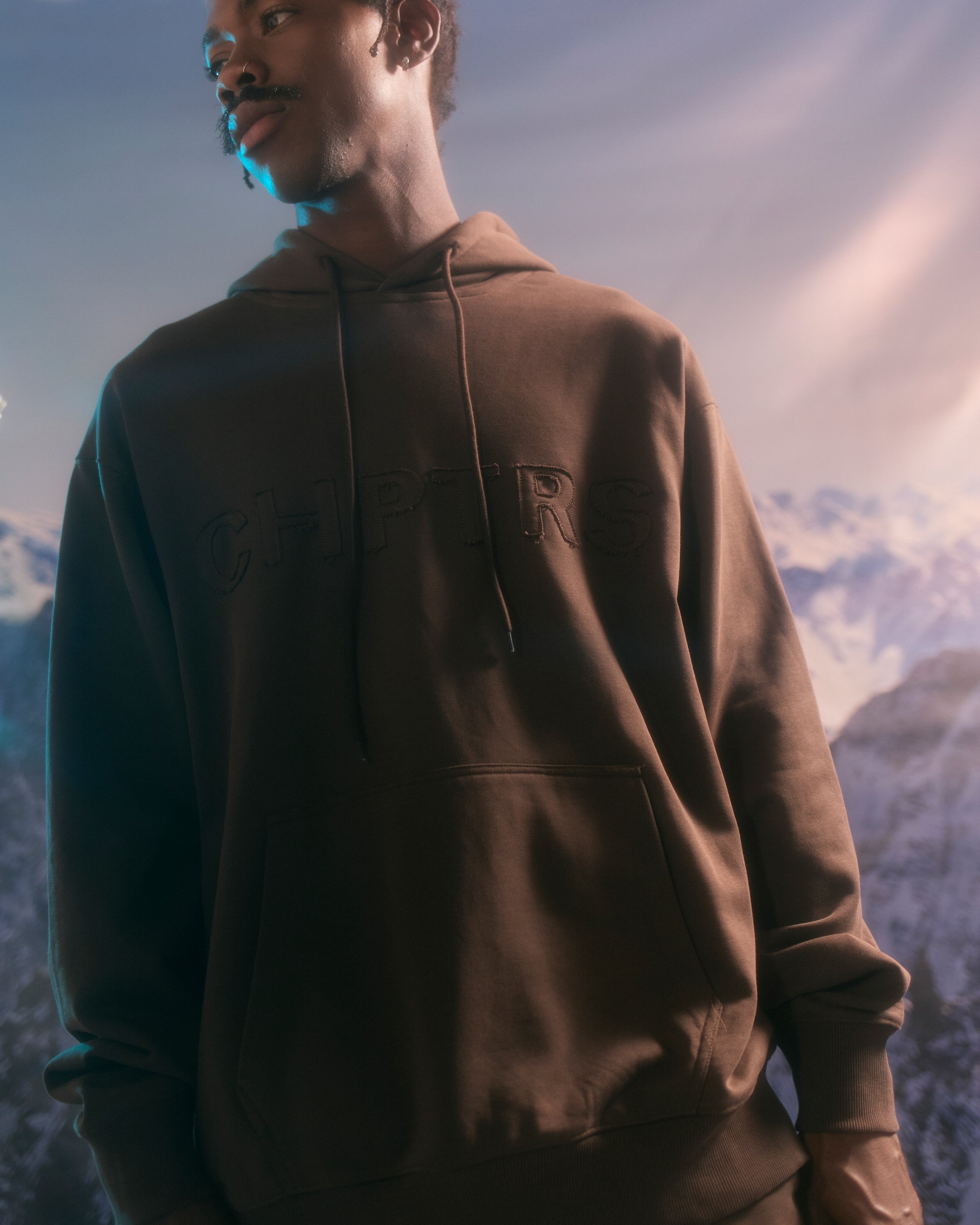 Silnt Chptrs "Grit" Hoodie - Brown
