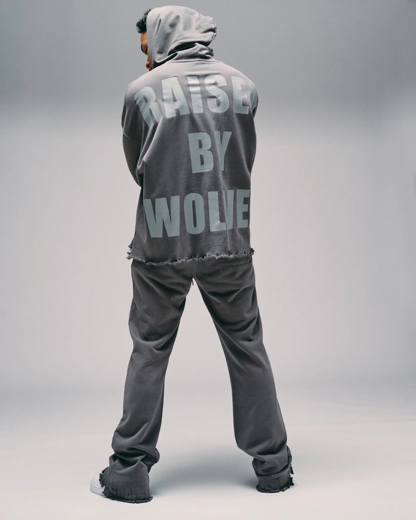 Silnt Chptrs Back Graphic Hoodie - Distressed