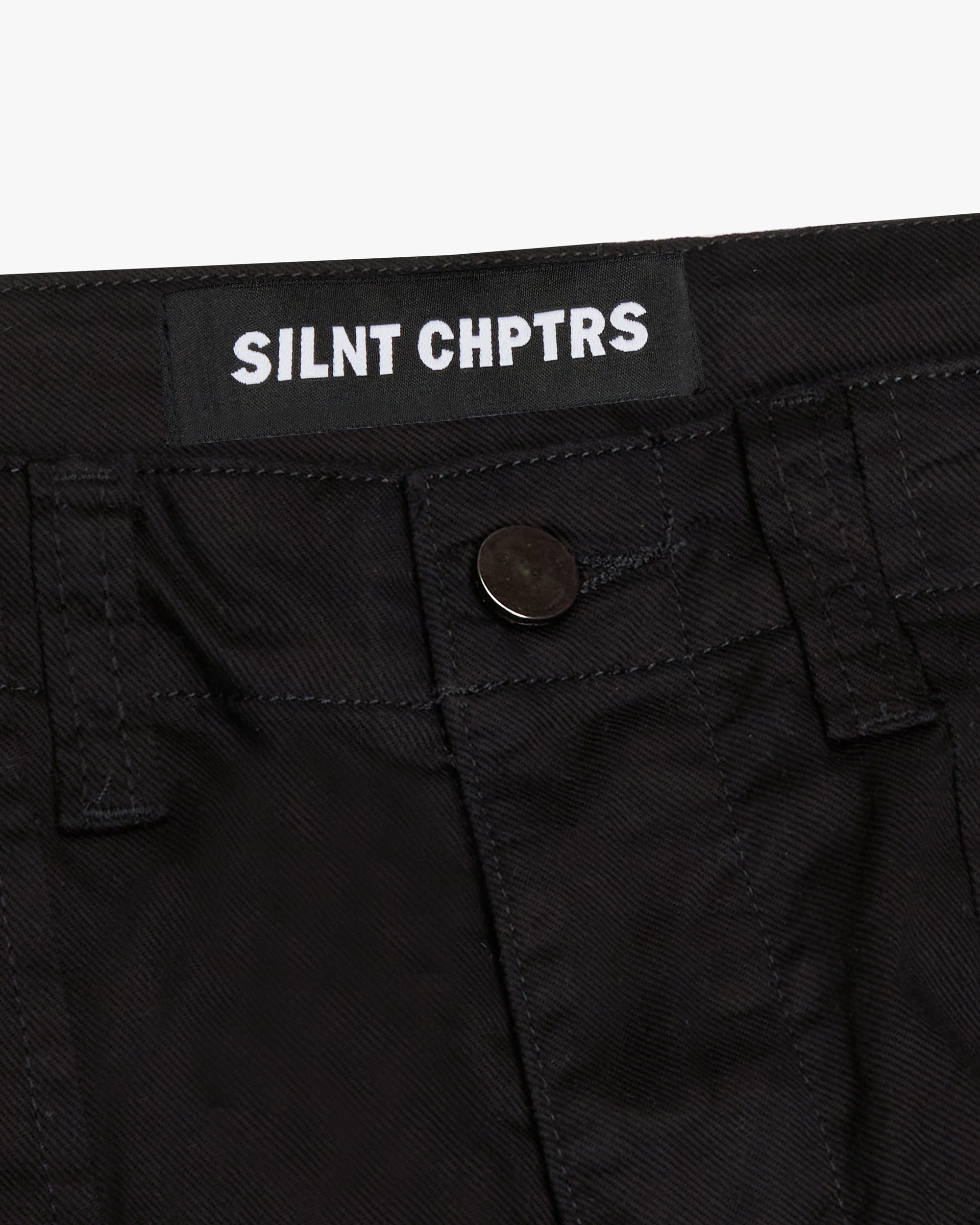 Silnt Chptrs Dual Pocket Cargo Pants - Skinny Fit Black