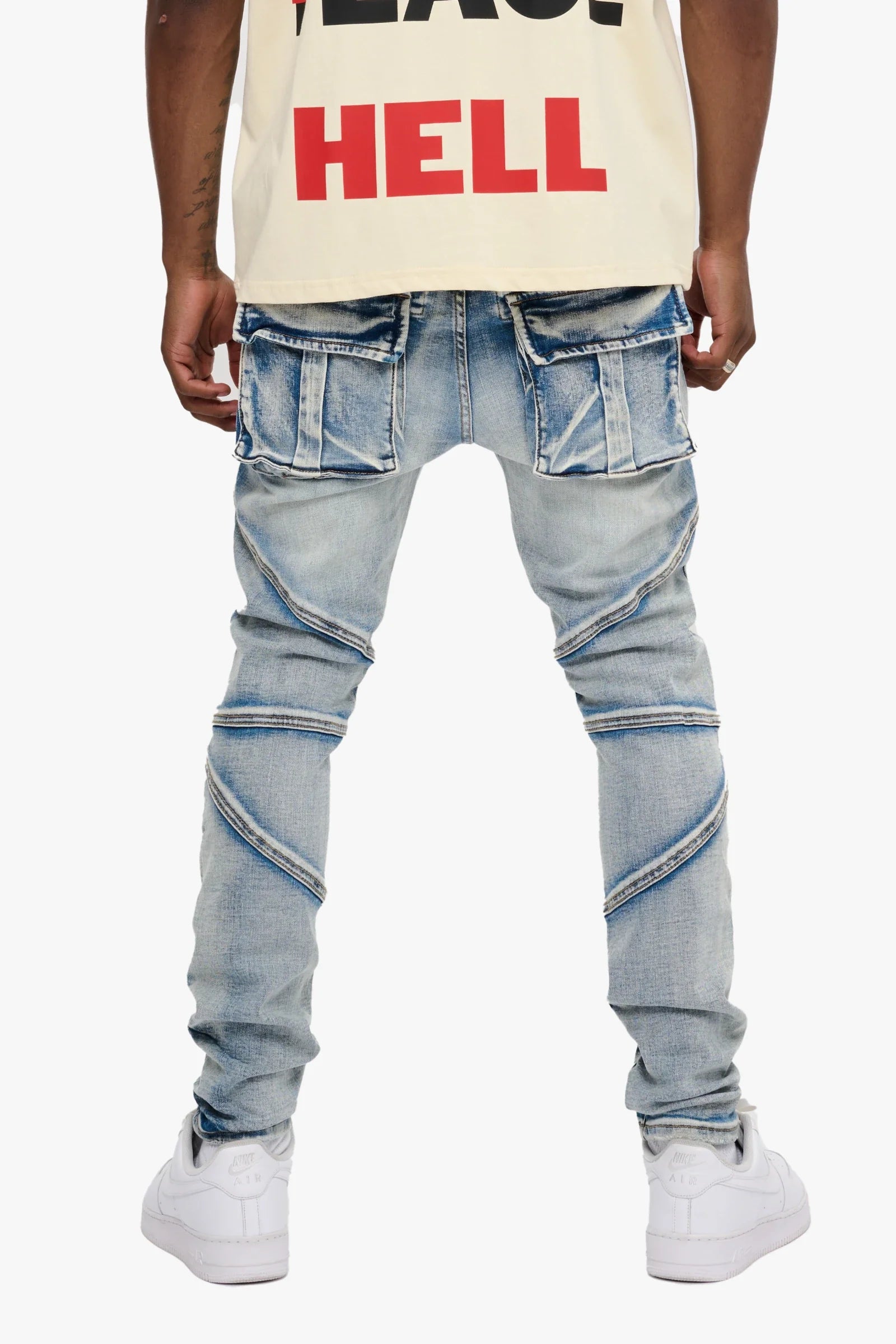 Silnt Chptrs Utility Jeans - Cargo Pockets