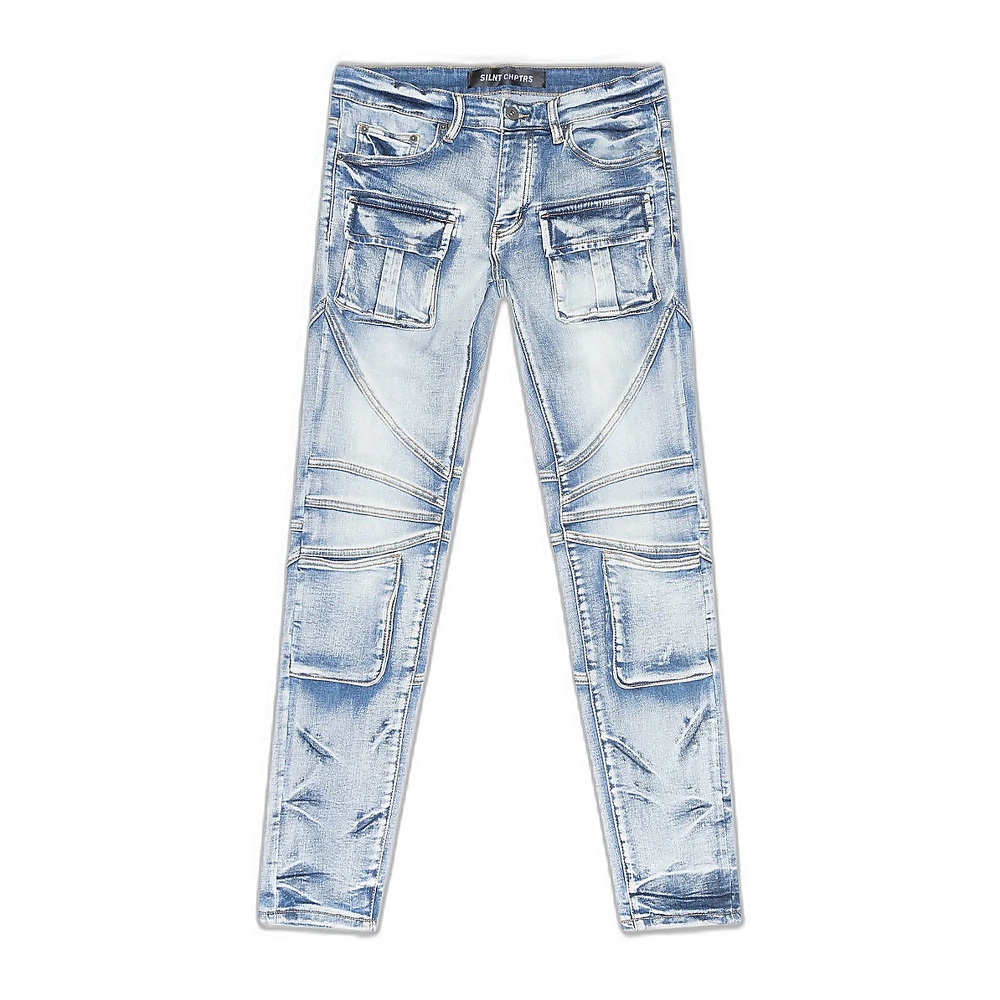 Silnt Chptrs "Modem Blue Washed Jeans" - Light Wash