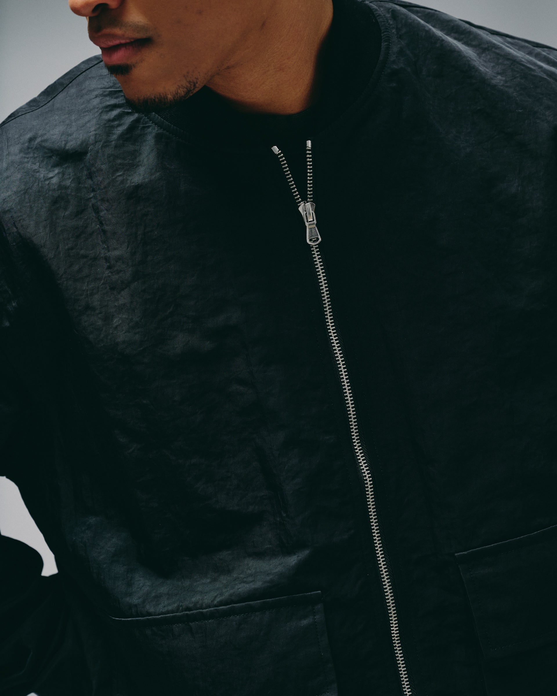 Silnt Chptrs "Coach" Bomber Jacket - Black