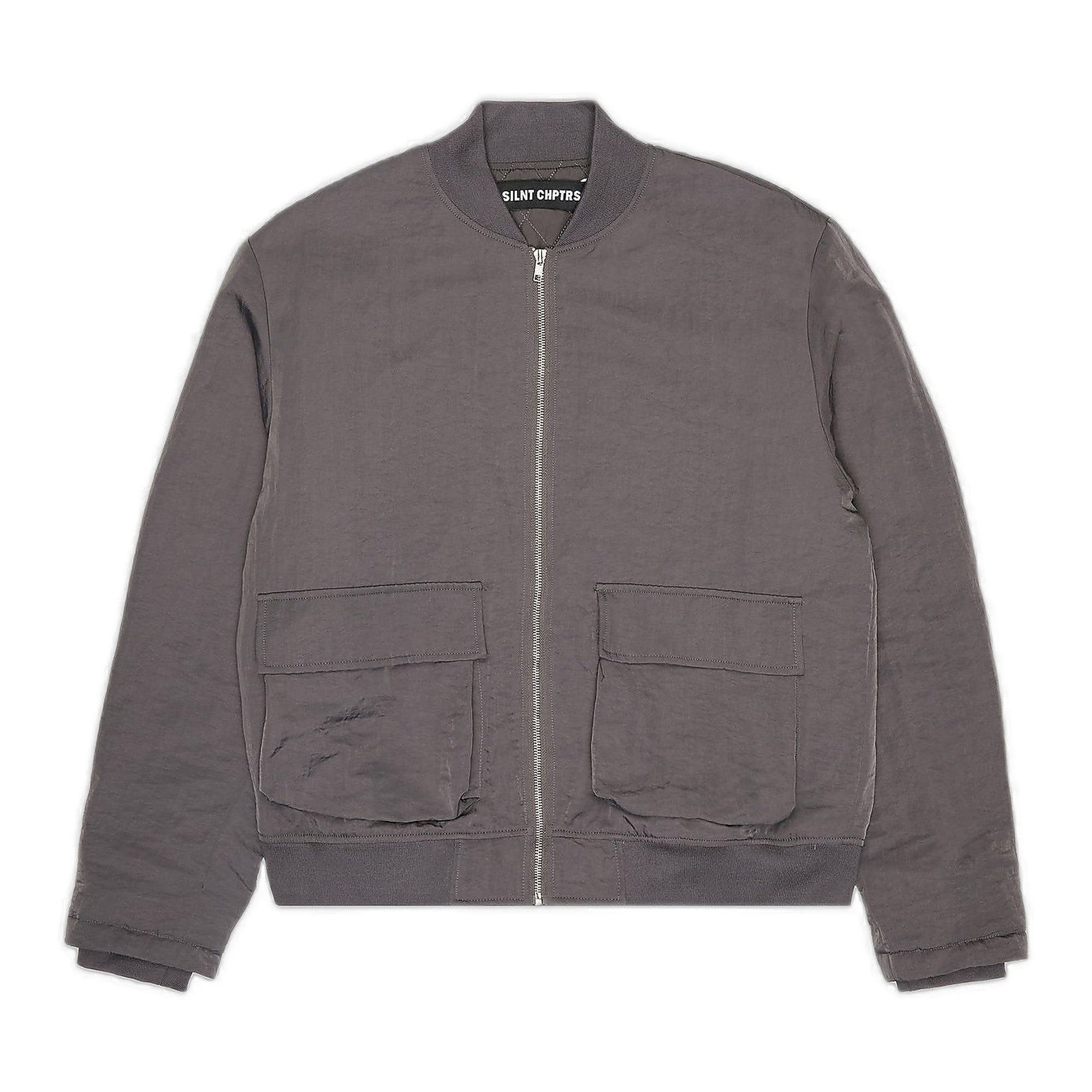 Silnt Chptrs "Coach" Bomber Jacket - Gray
