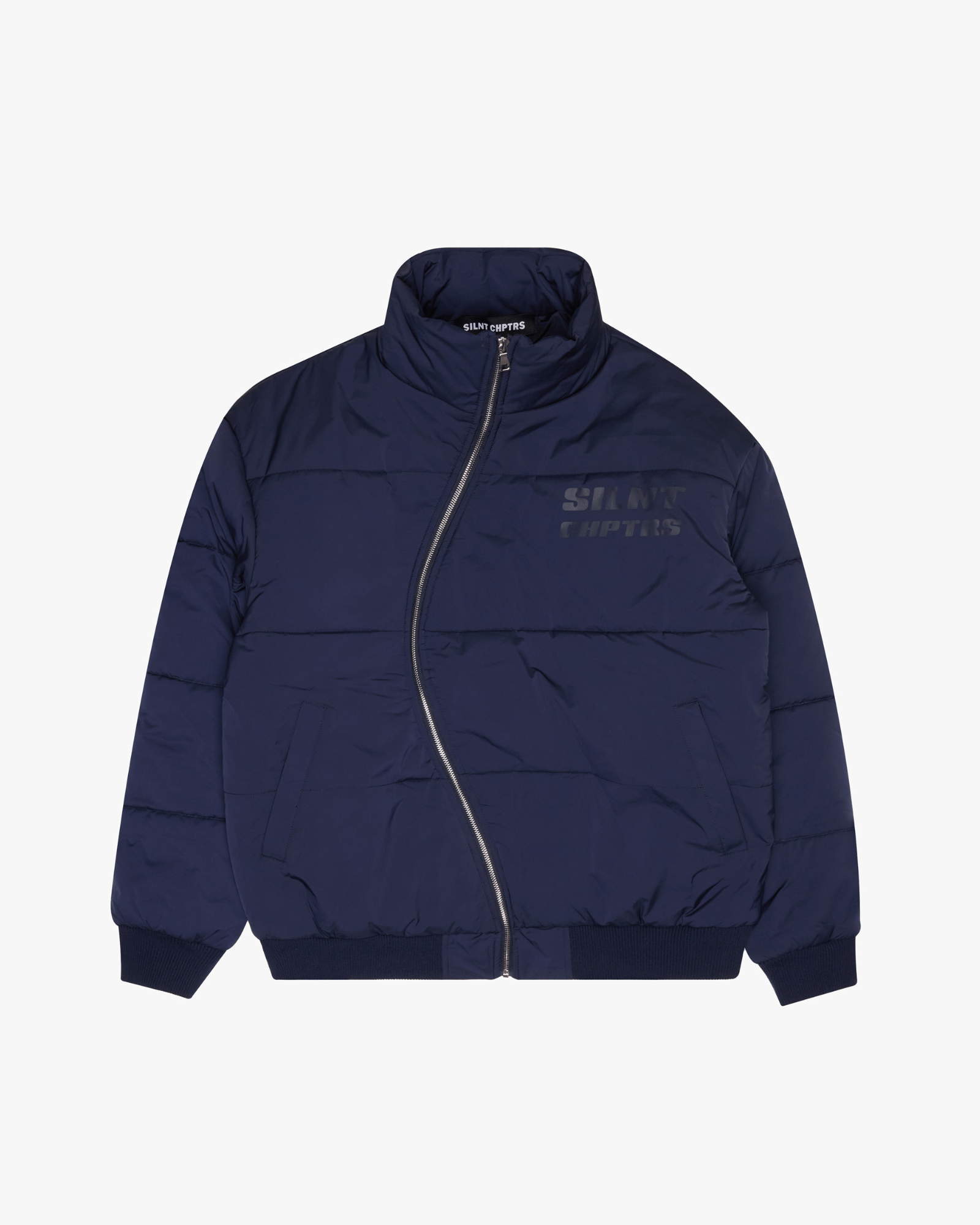 Silnt Chptrs Irregular Puffer Jacket - Off-Center Zip