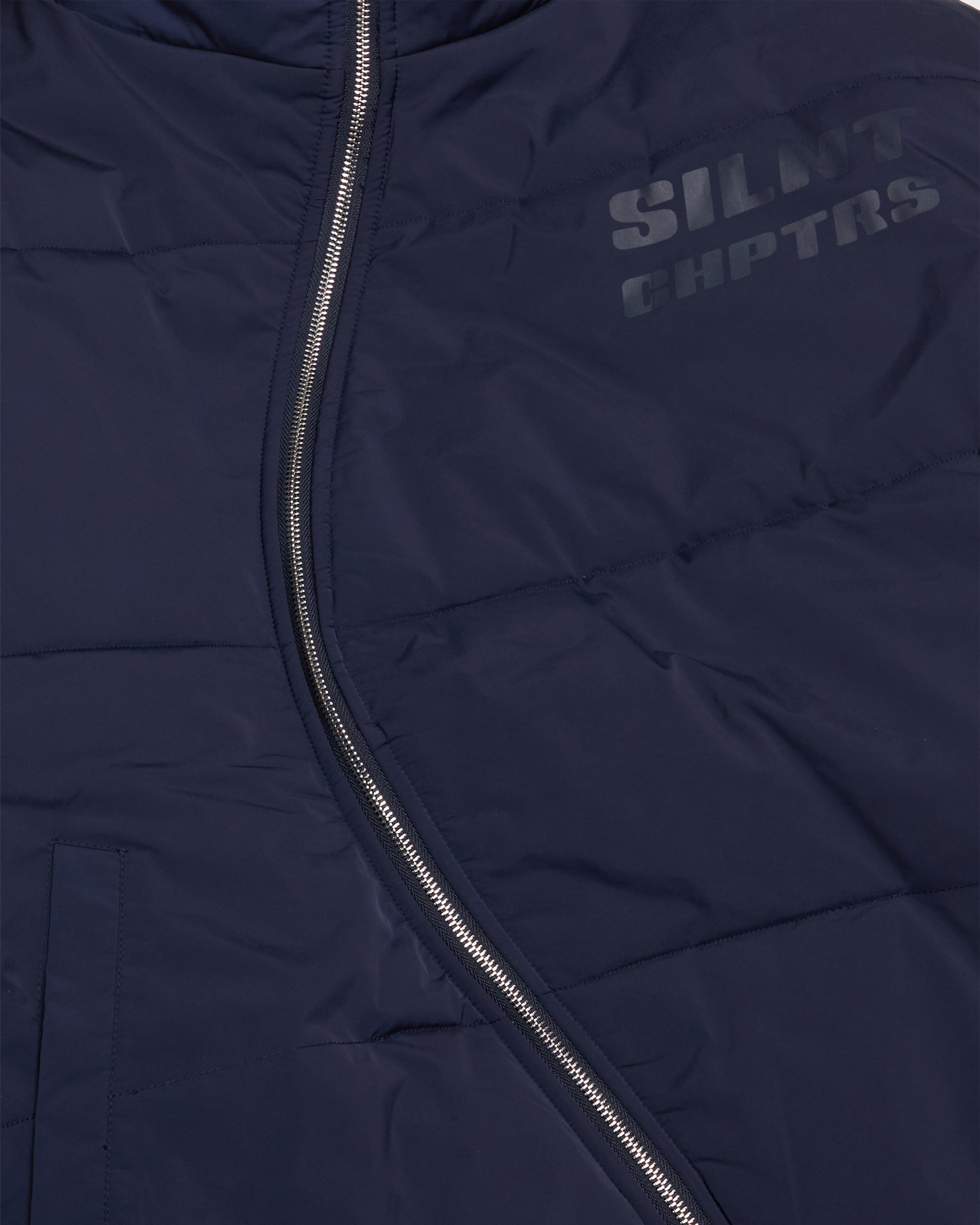 Silnt Chptrs Irregular Puffer Jacket - Off-Center Zip