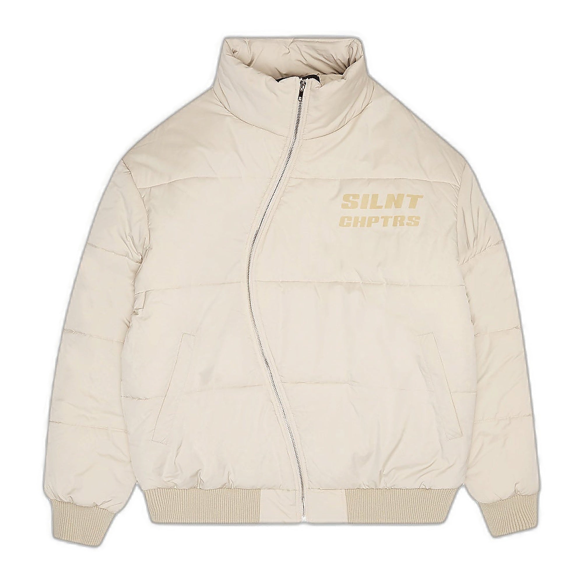 Silnt Chptrs "Irregular" Puffer Jacket - Beige