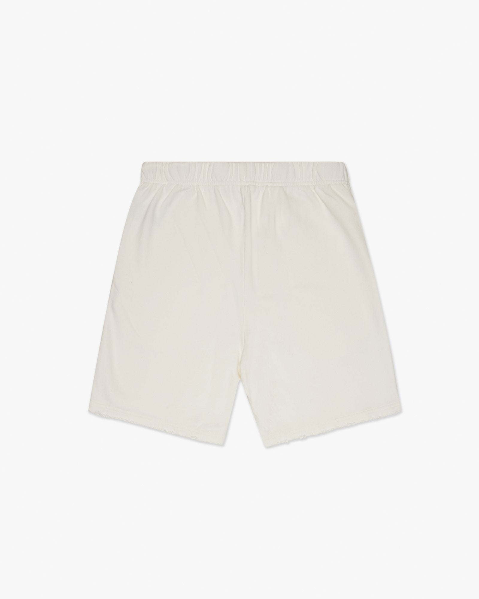 Silnt Chptrs Ripped Men's Shorts - White Color