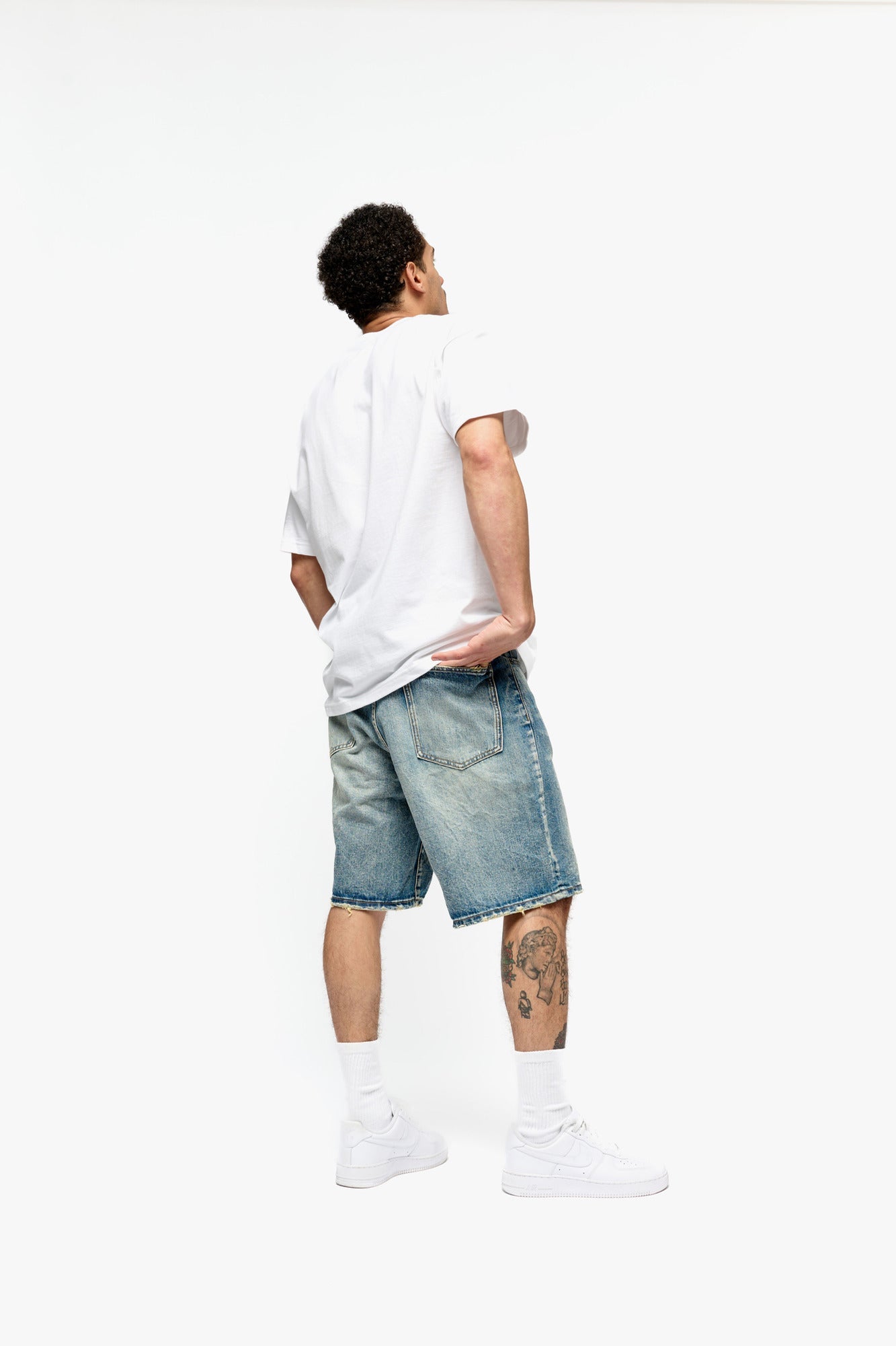 Silnt "Chptrs" Men's Shorts - Medium Blue Washed