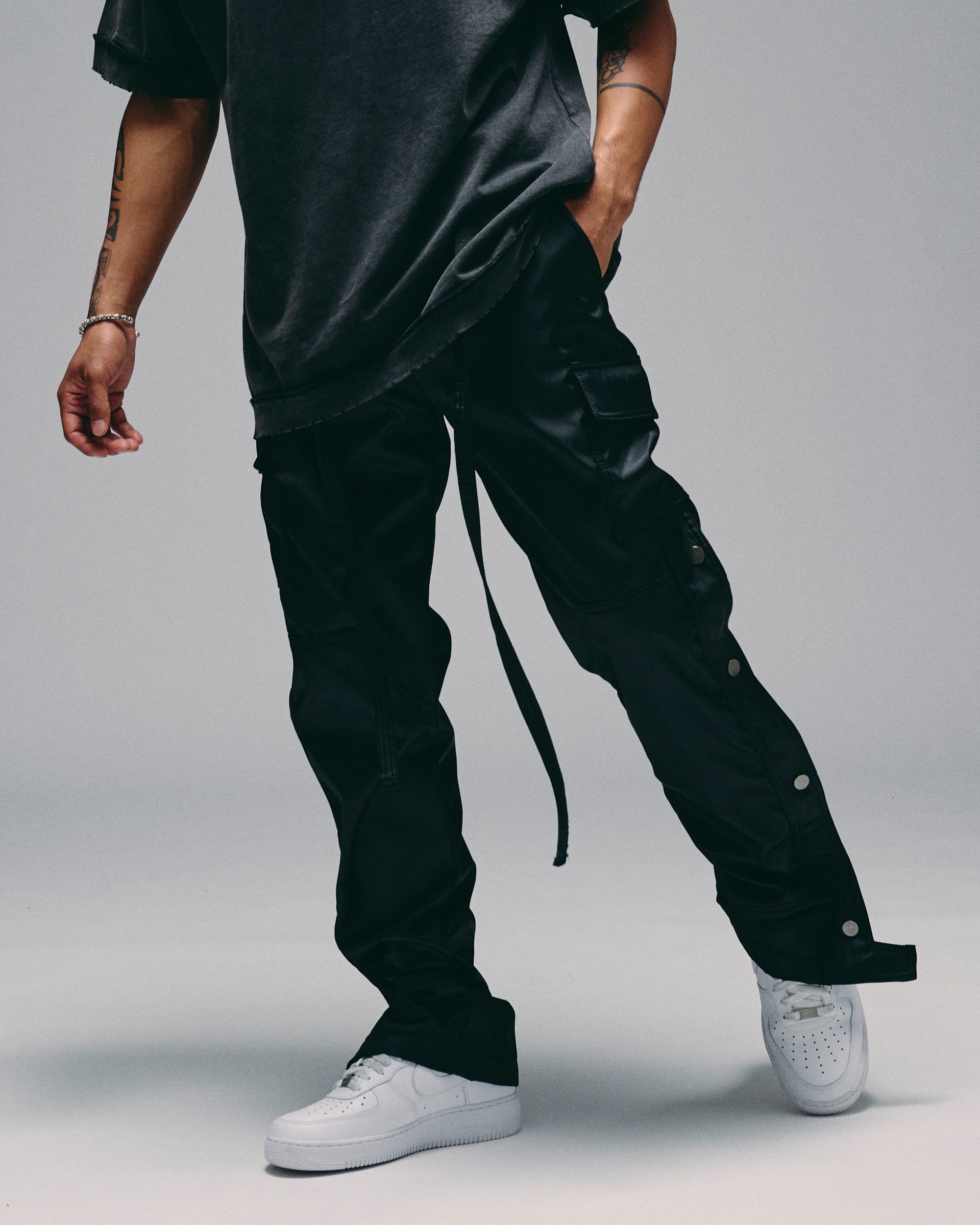 Silnt Chptrs "Knight" Cargo Pants - Black