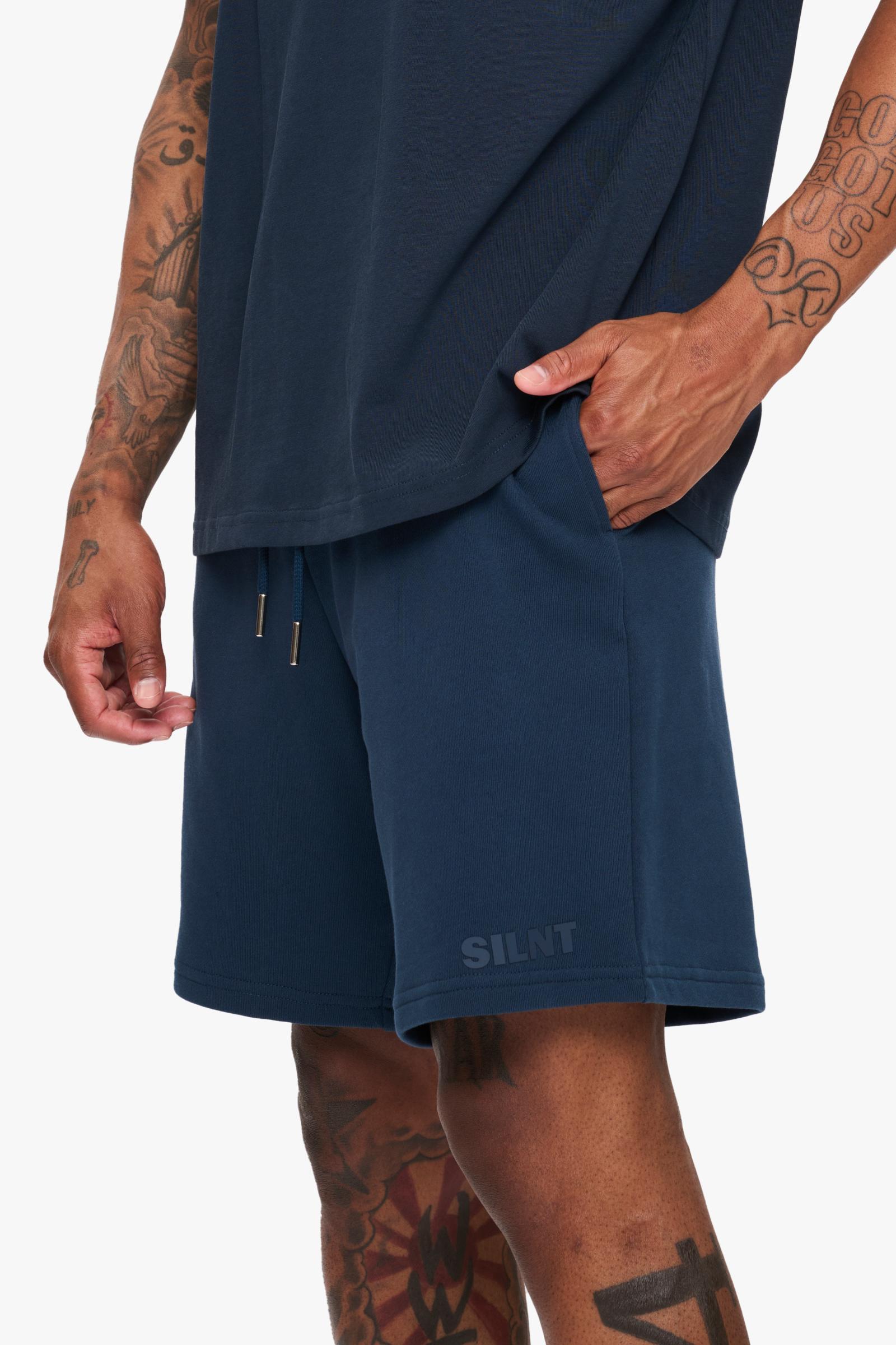 Silnt Chptrs "Shush" Shorts - Navy