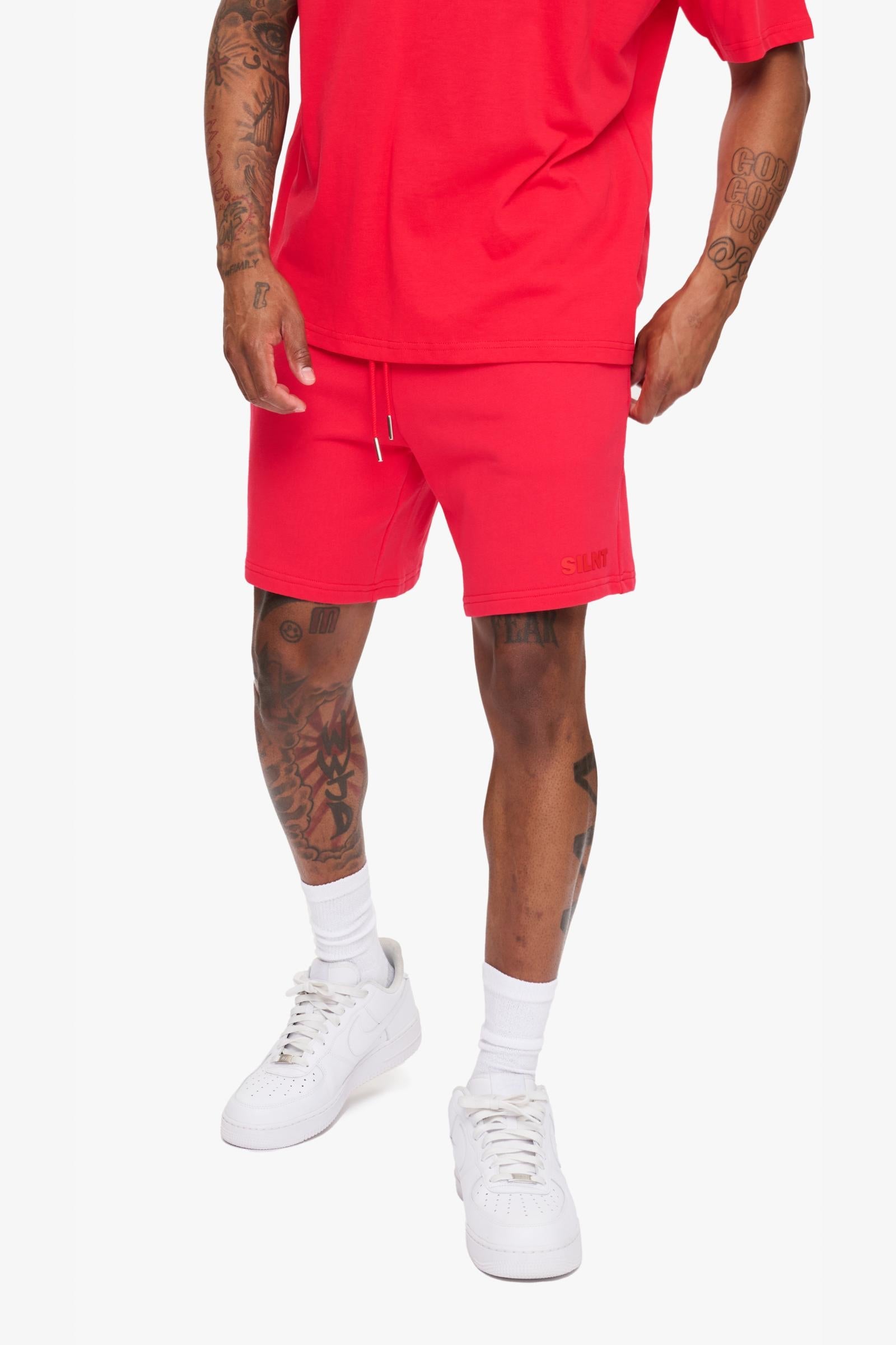 Silnt Chptrs "Shush" Shorts - Red
