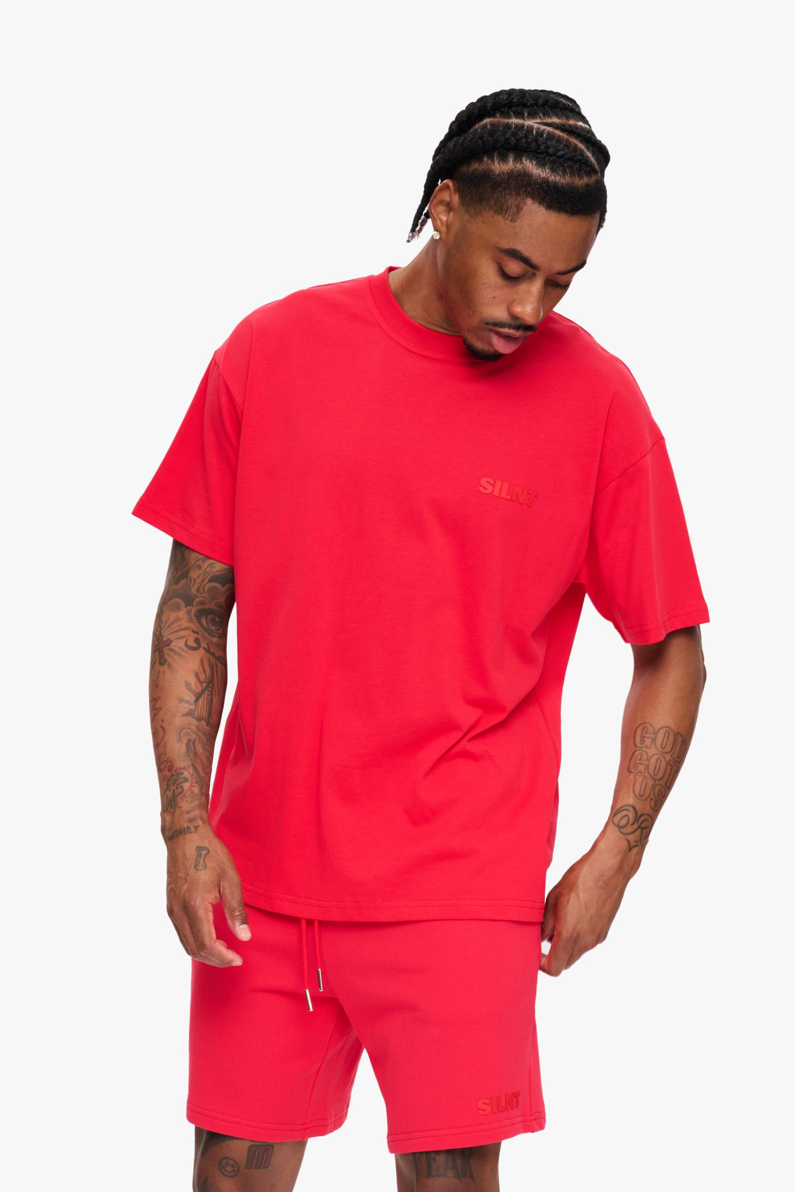 Silnt Chptrs "Hush" T-Shirt - Red